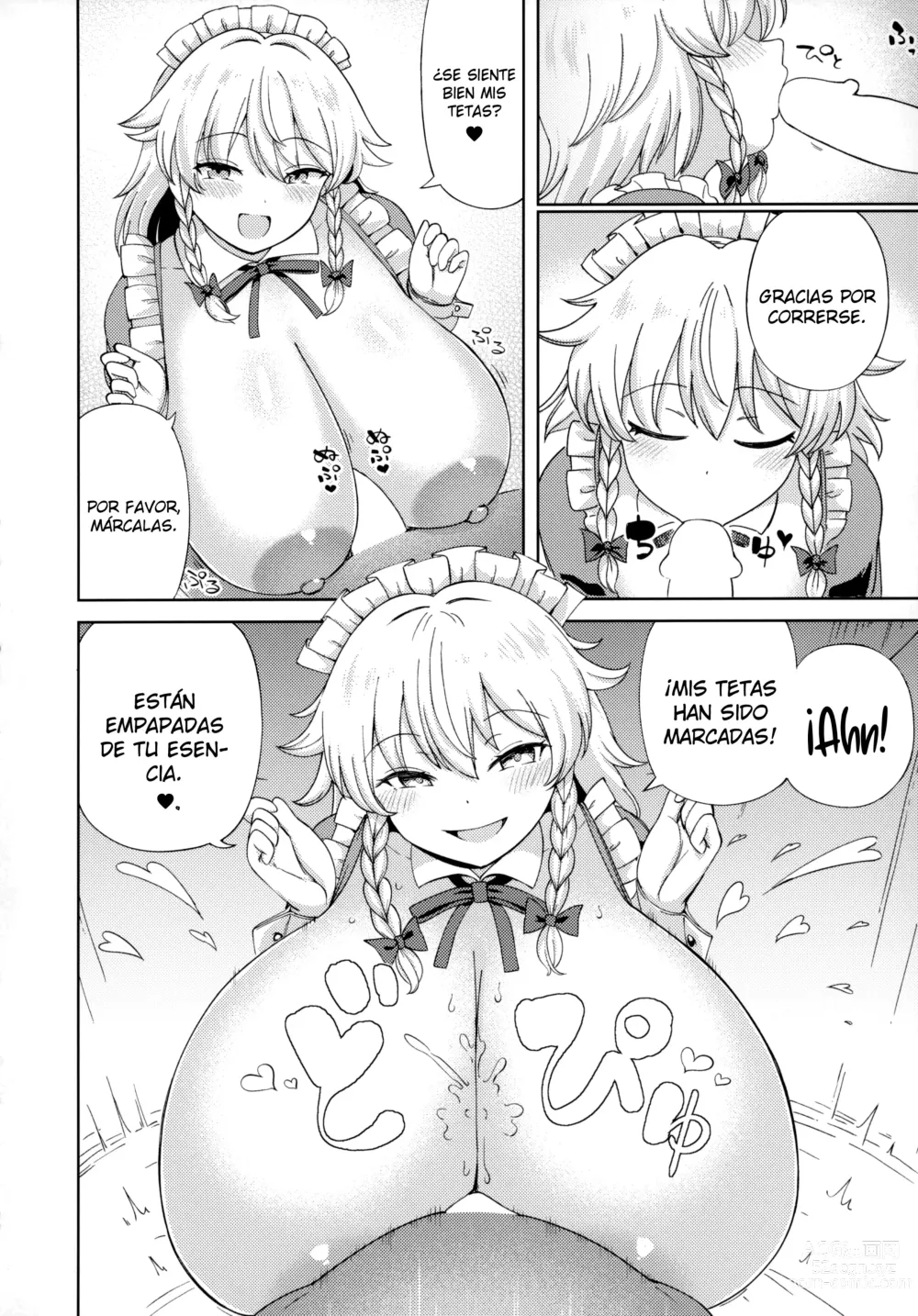 Page 19 of doujinshi Izayoi Sakuya wa Amayaka Shitai