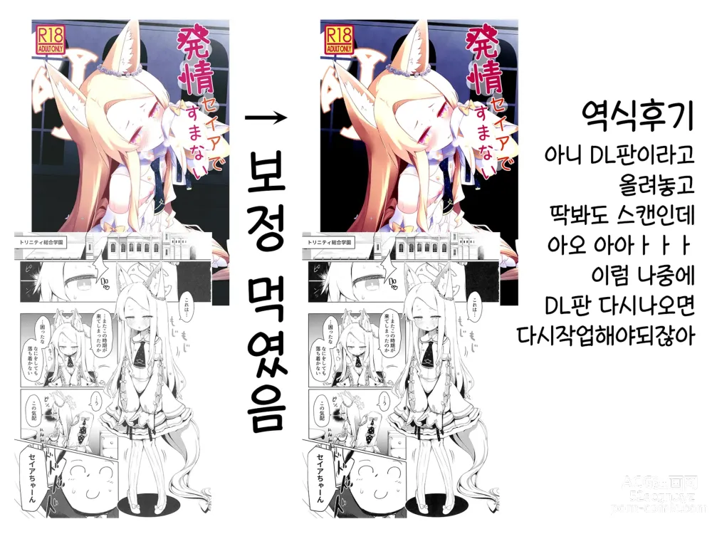 Page 29 of doujinshi 발정 세이아라 죄송해요