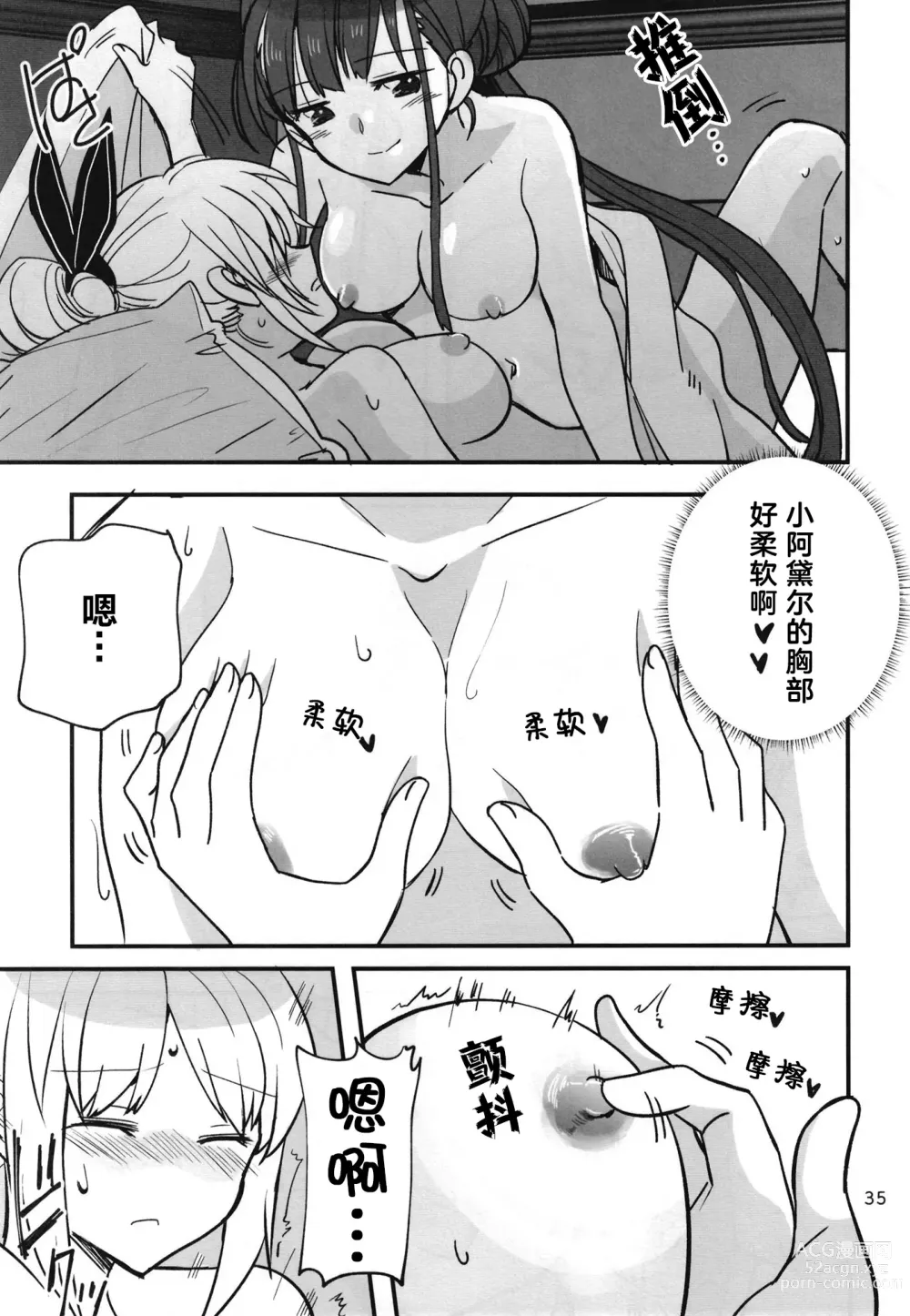 Page 34 of doujinshi 无法忍耐的忍者翱翔于深夜