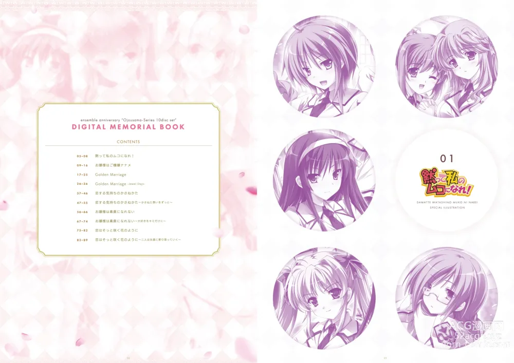 Page 3 of manga ensemble anniversary Ojousama-Series 10disc set DIGITAL MEMORIAL BOOK