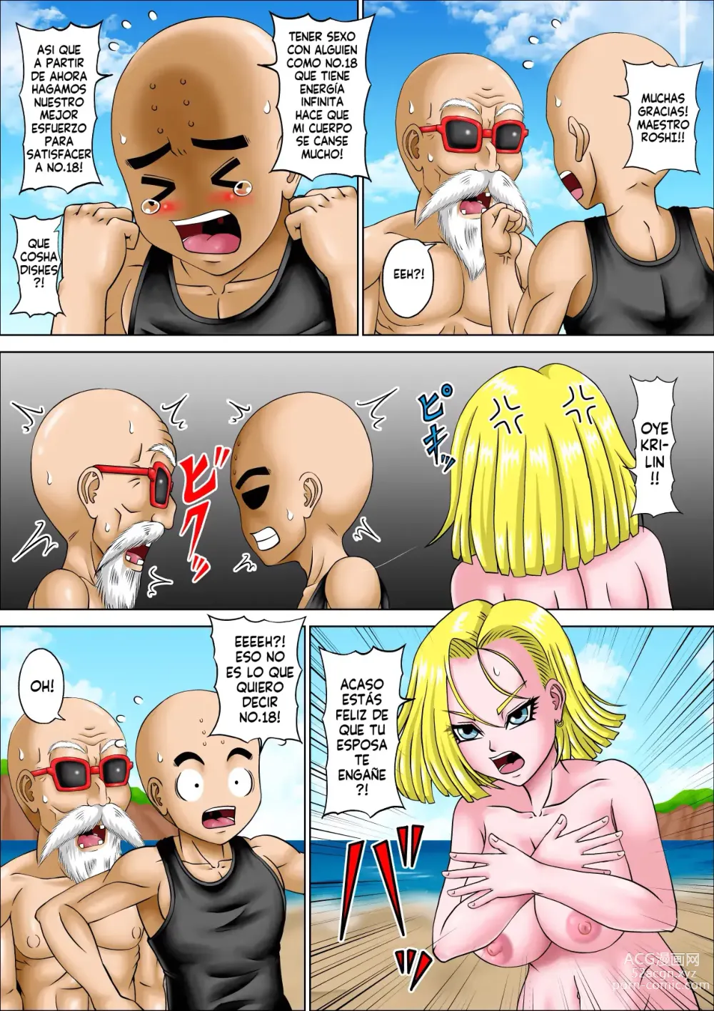 Page 22 of doujinshi La violacion del Maestro Roshi