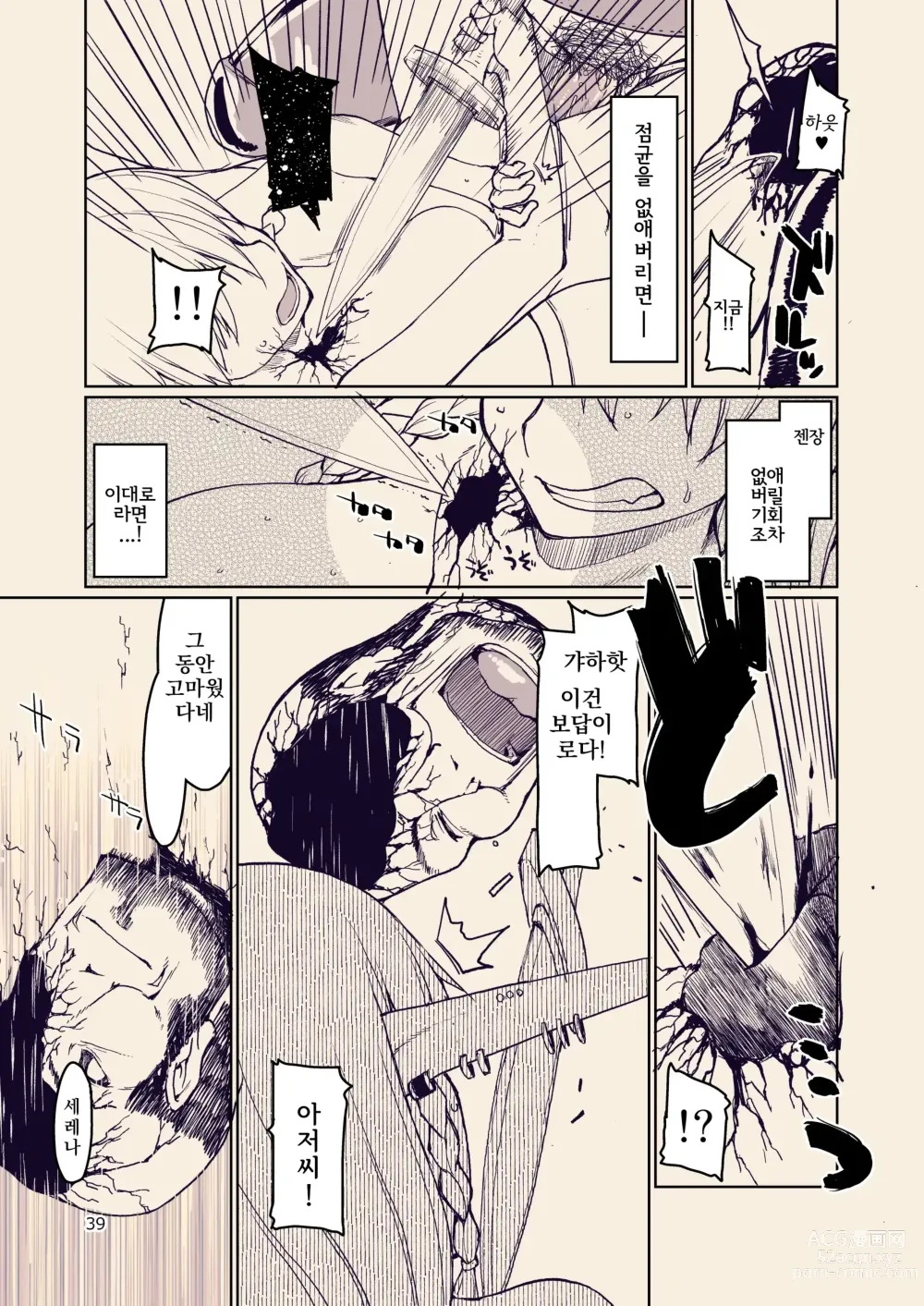 Page 41 of doujinshi 호색한 엘프의 이종간일지 10