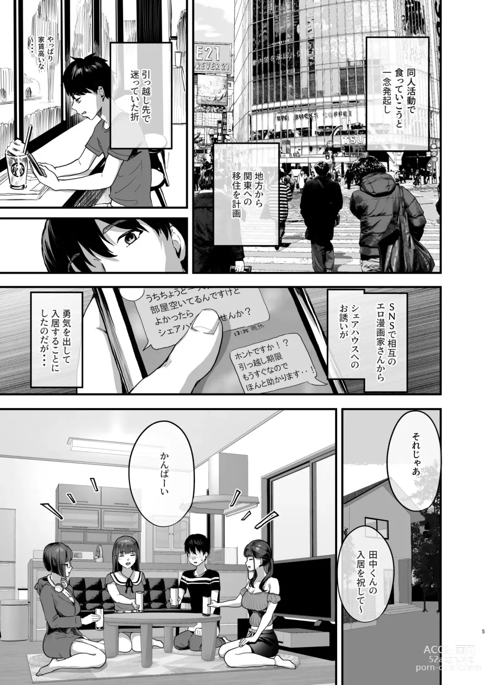 Page 4 of doujinshi Dōjin sākuru hairimasen ka?