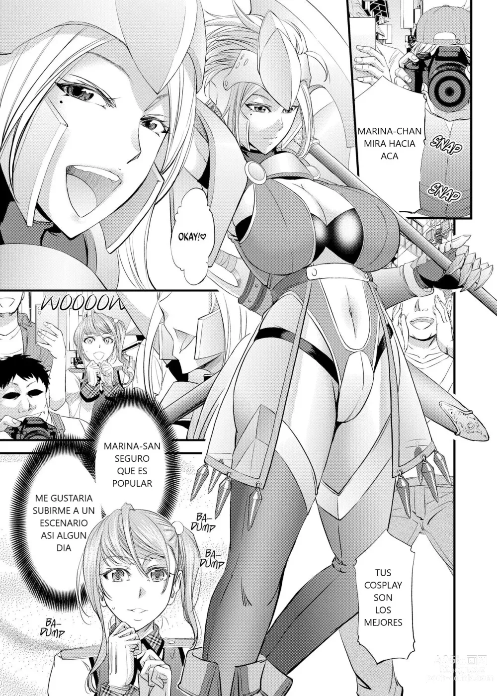 Page 2 of doujinshi Akogare Shemale Layer to HameCos Rinkan (decensored)