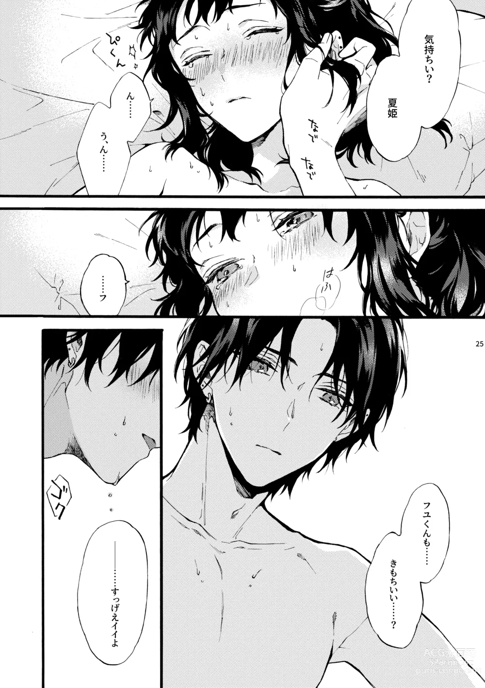 Page 25 of doujinshi Kono Hito Kareshi ja Arimasen!! (2) ~Shinomura Kyoudai no Jijou side Fuyuto~