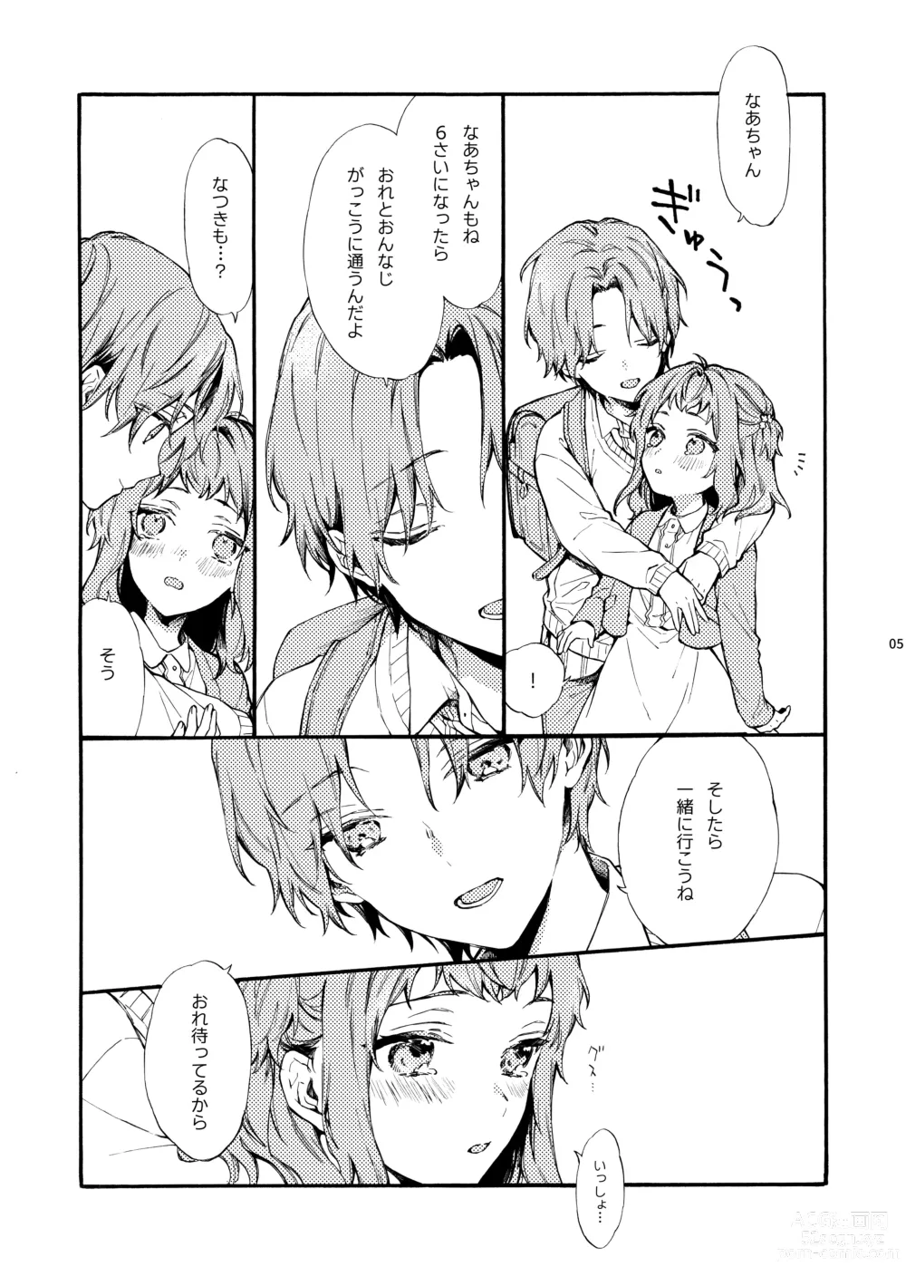 Page 5 of doujinshi Kono Hito Kareshi ja Arimasen!! (2) ~Shinomura Kyoudai no Jijou side Fuyuto~