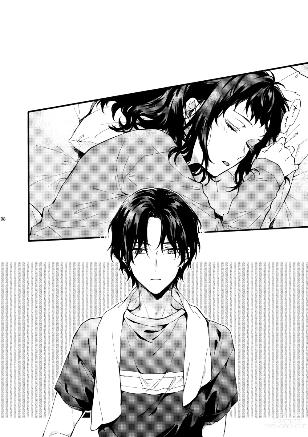 Page 8 of doujinshi Kono Hito Kareshi ja Arimasen!! (2) ~Shinomura Kyoudai no Jijou side Fuyuto~