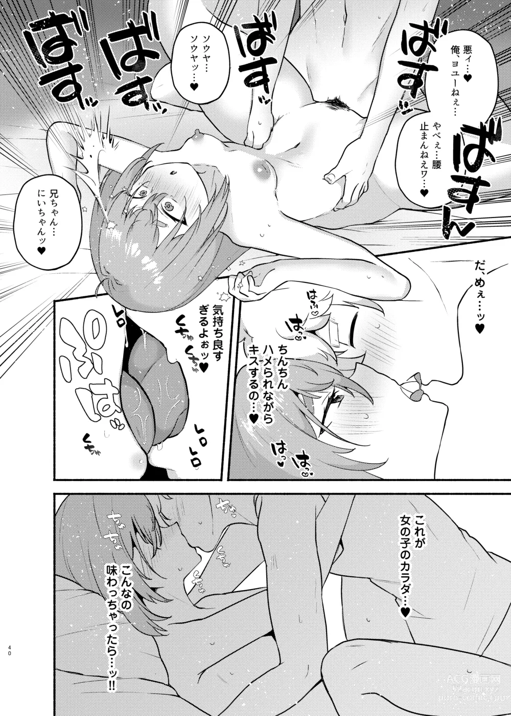 Page 40 of doujinshi Ore no Otouto ga Imouto ni Natta Hanashi