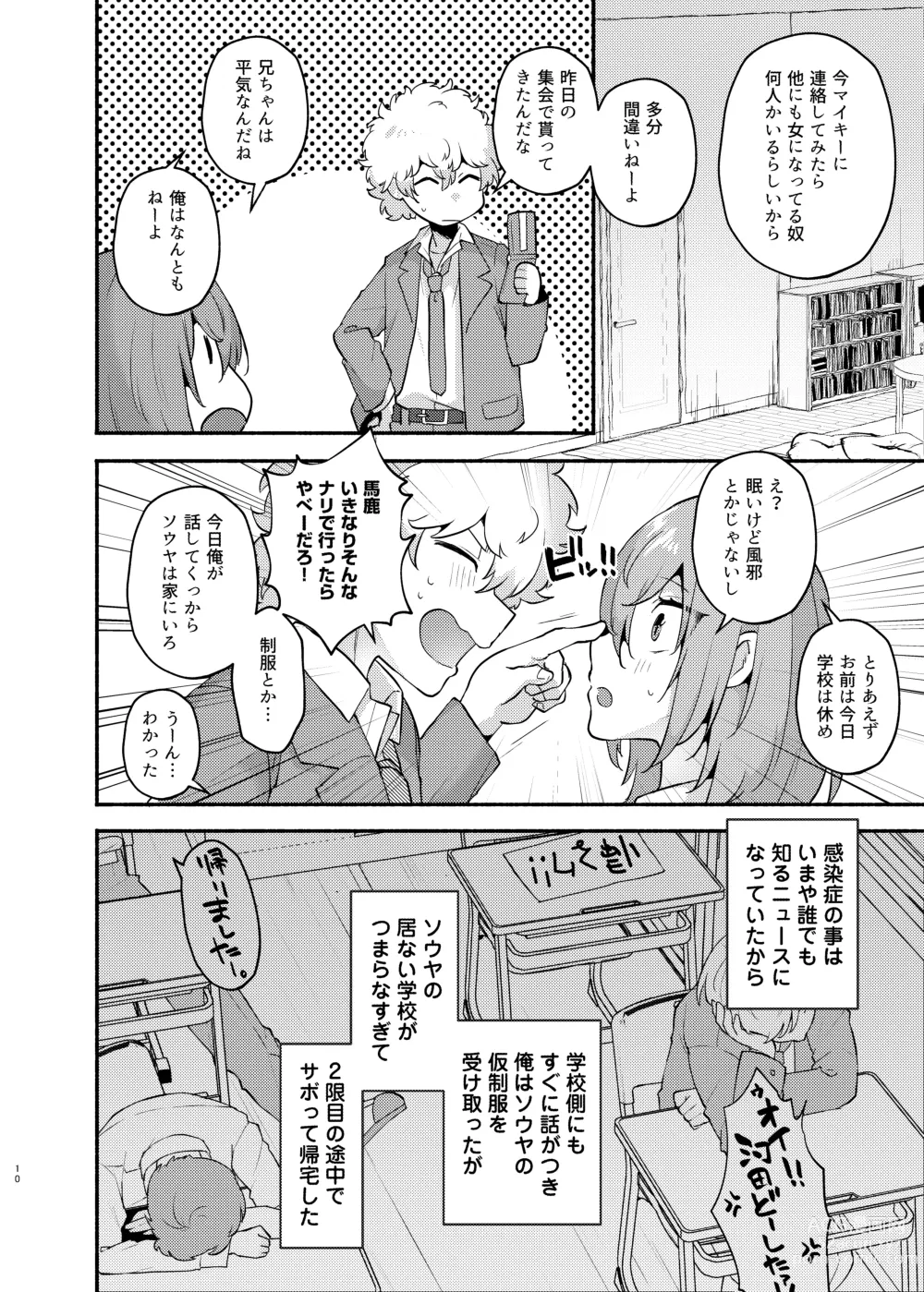 Page 10 of doujinshi Ore no Otouto ga Imouto ni Natta Hanashi