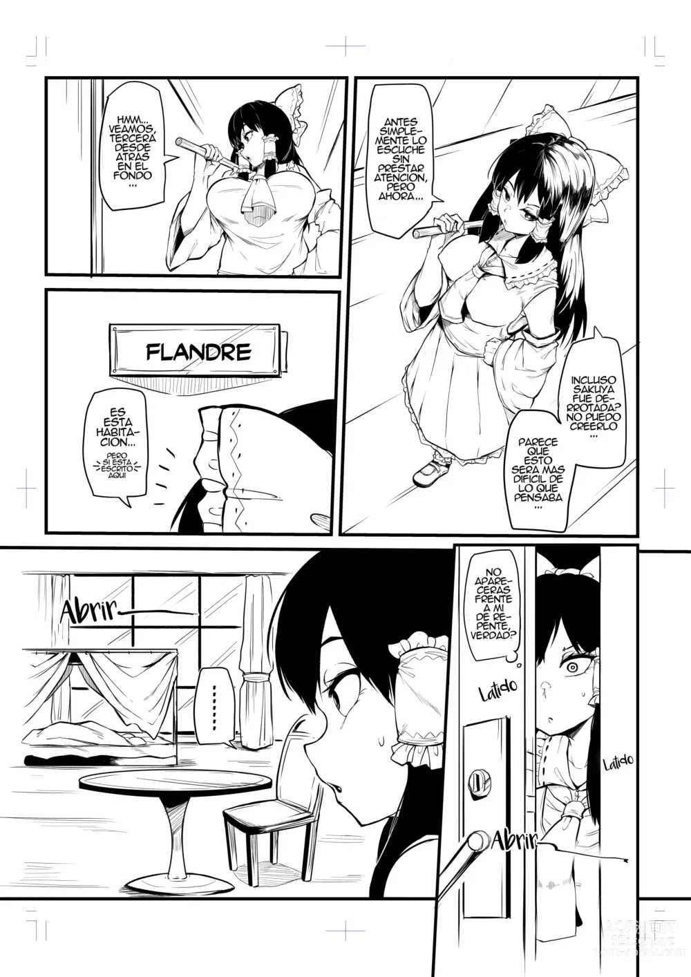 Page 3 of doujinshi Futanari Furan-chan ga Reimu o Chokyo Suru Manga