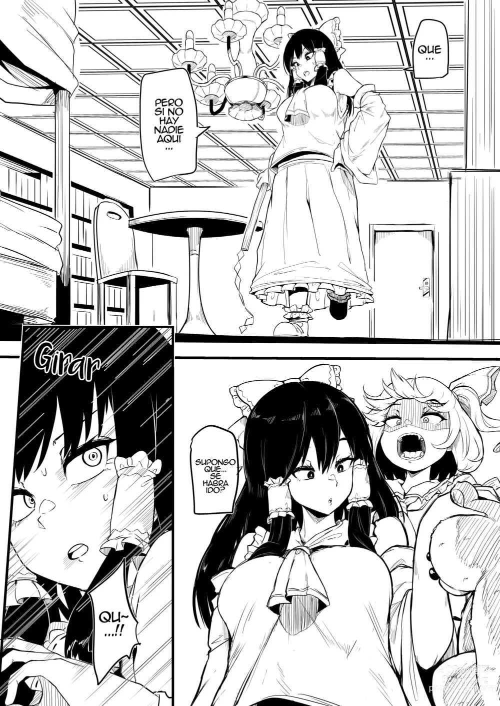 Page 4 of doujinshi Futanari Furan-chan ga Reimu o Chokyo Suru Manga