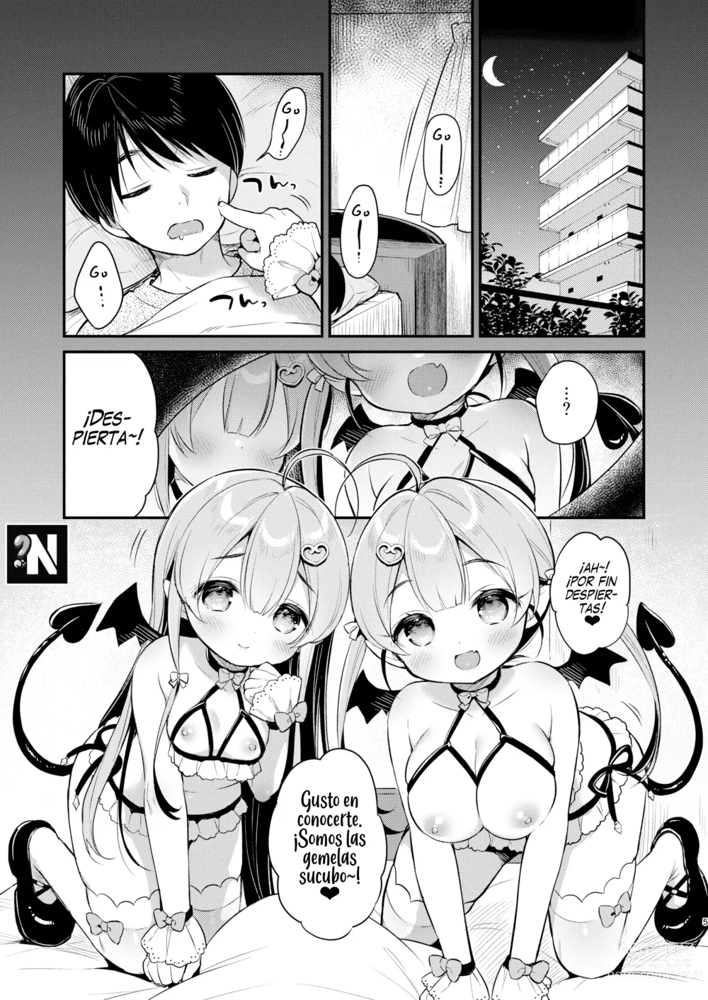 Page 4 of doujinshi Ataque de las Gemelas Sucubo