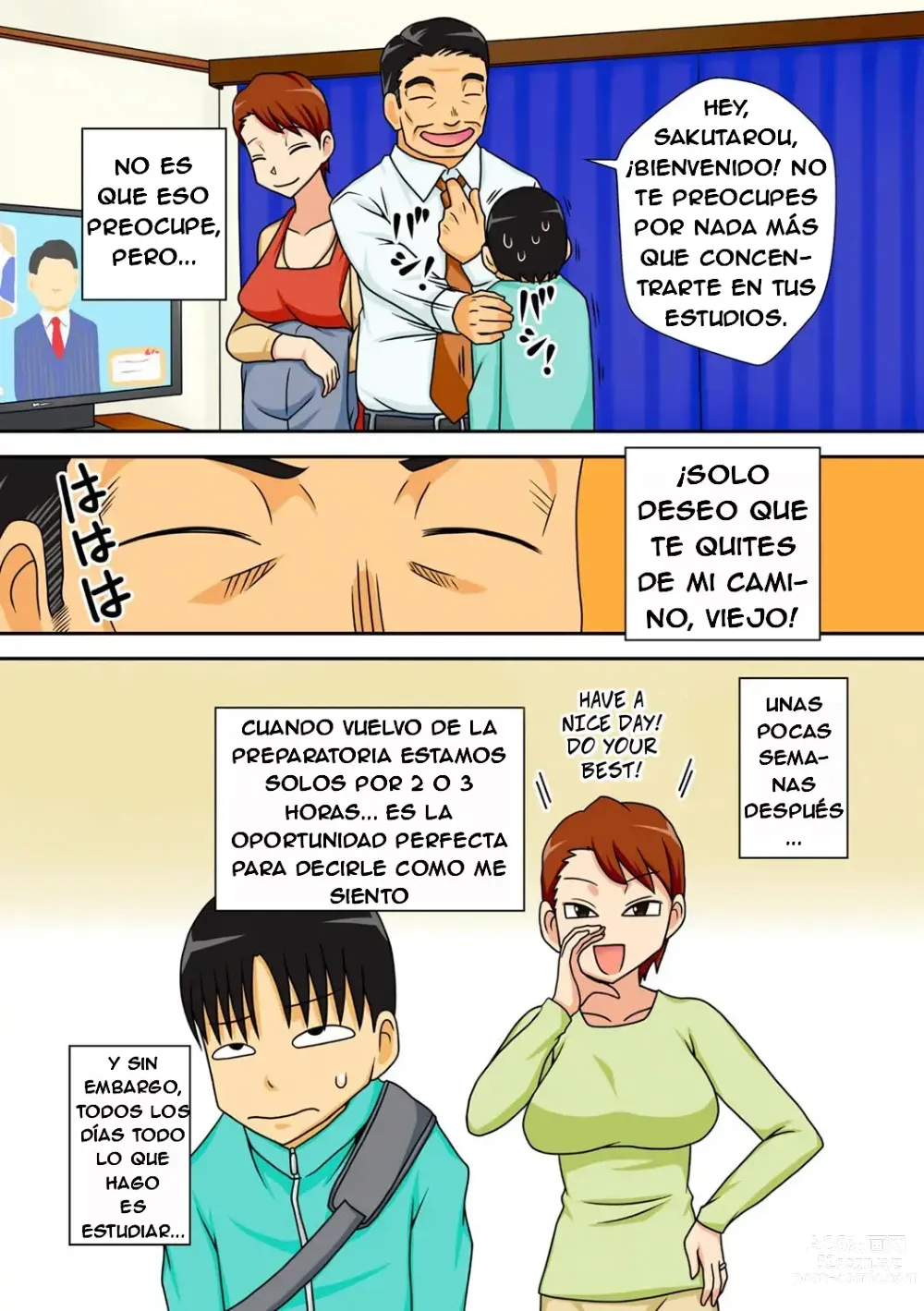 Page 6 of manga Shy Nephew Wants to Fuck Auntie /SPANISH/