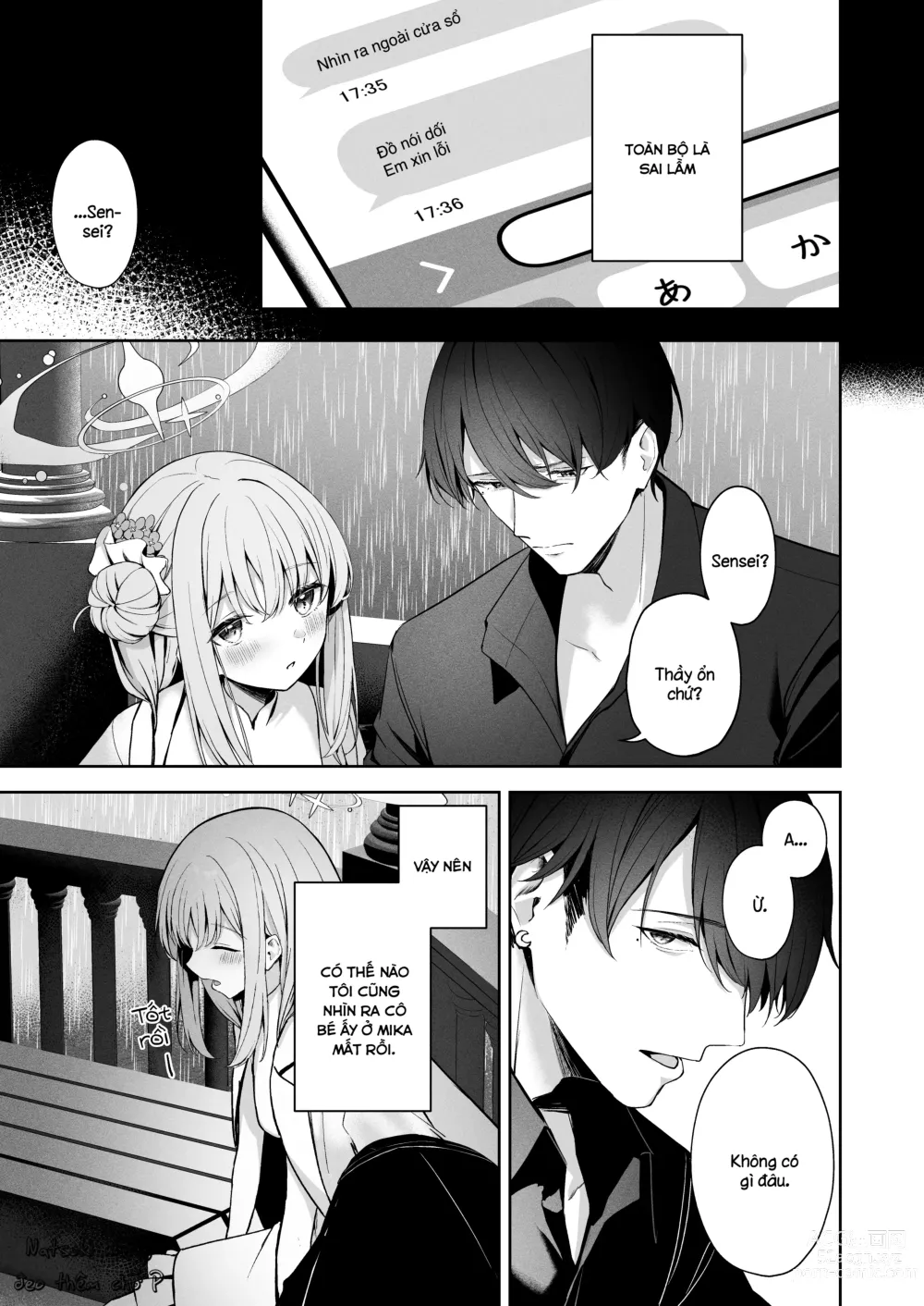 Page 17 of doujinshi Lỗ khuyên trăng khuyết