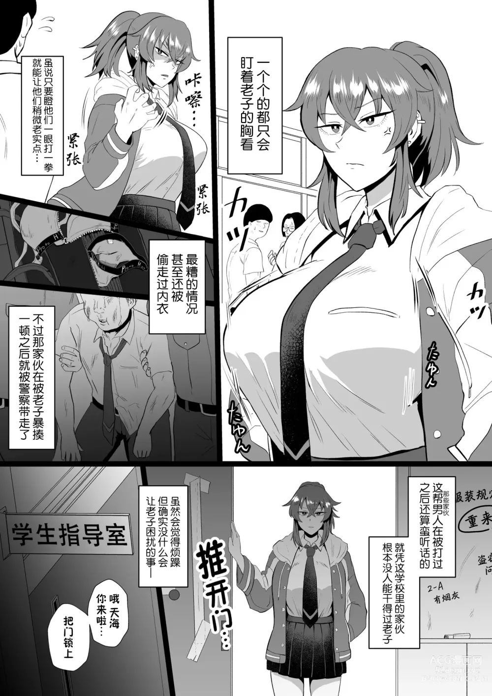 Page 4 of doujinshi 「老子有哪里很奇怪嗎？」※天海龍姬在學生指導中！