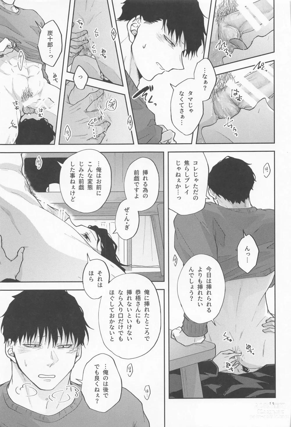 Page 24 of doujinshi Inran Kareshi ni Mi mo Kokoro mo Torawarechuu!!