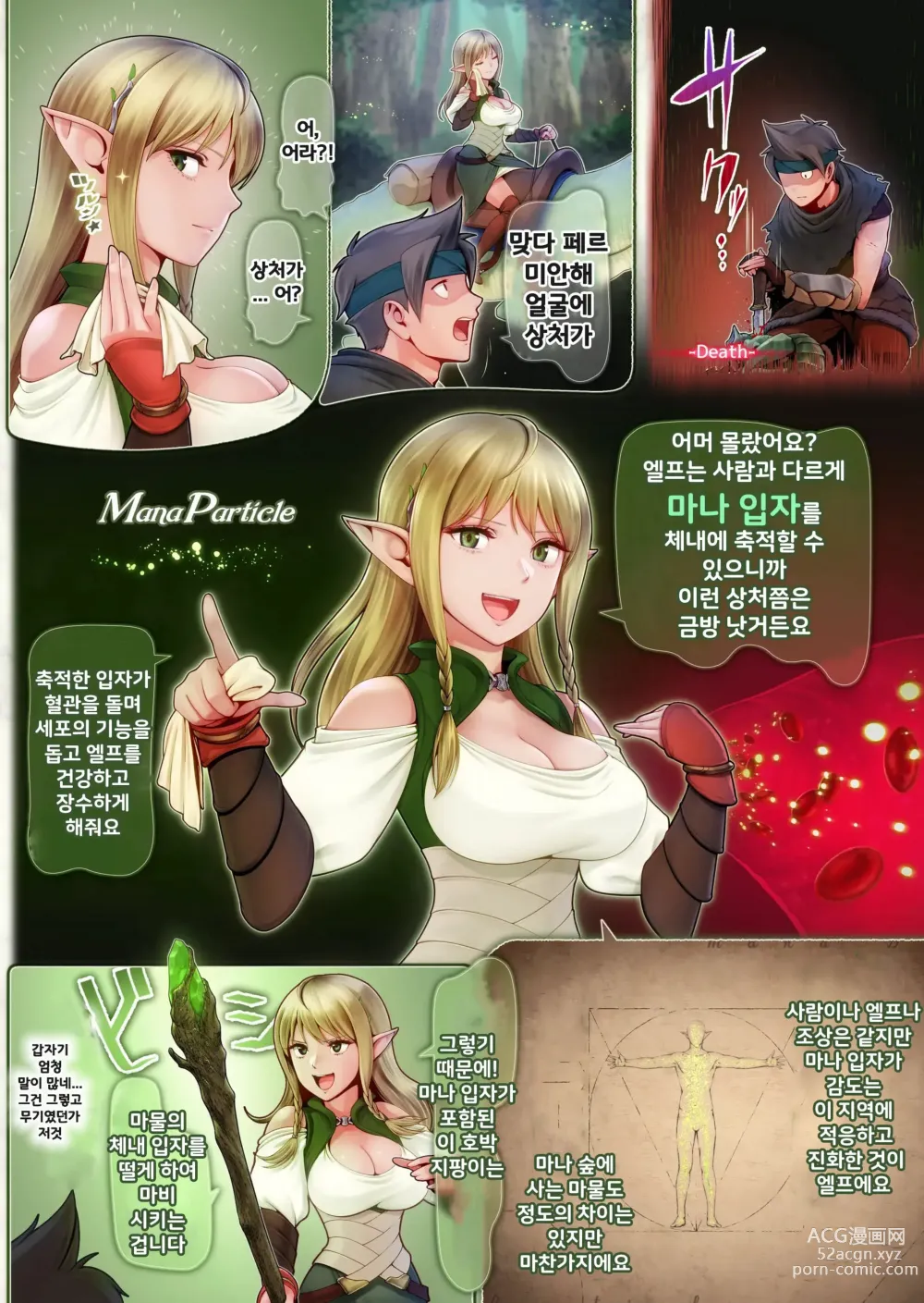 Page 11 of doujinshi 페르와 마나의 숲 -체액으로 체력회복 시켜주는 폭유힐러 엘프-