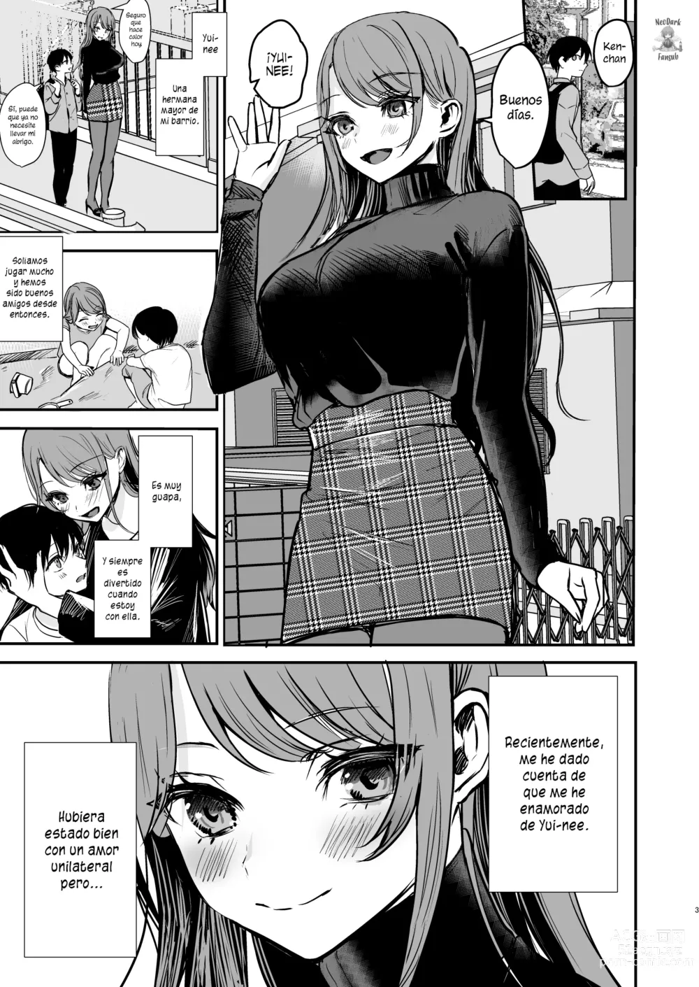 Page 2 of doujinshi Konyaku Haki ni Natta Onee-chan o Nagusametara Otomari H suru koto ni Natta Boku.