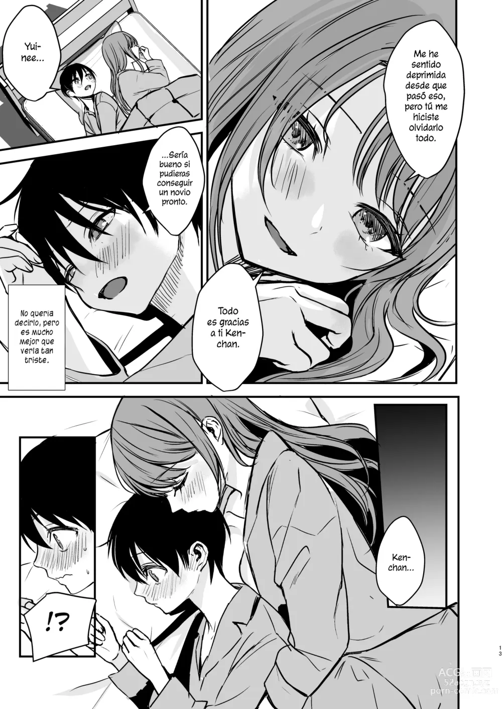 Page 12 of doujinshi Konyaku Haki ni Natta Onee-chan o Nagusametara Otomari H suru koto ni Natta Boku.