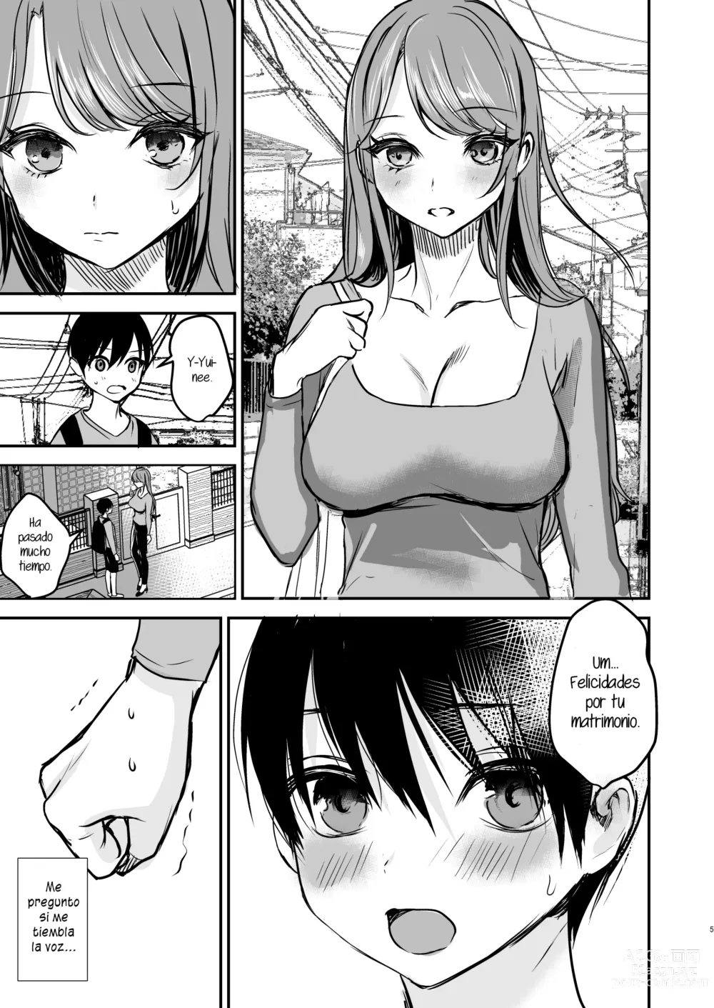 Page 4 of doujinshi Konyaku Haki ni Natta Onee-chan o Nagusametara Otomari H suru koto ni Natta Boku.