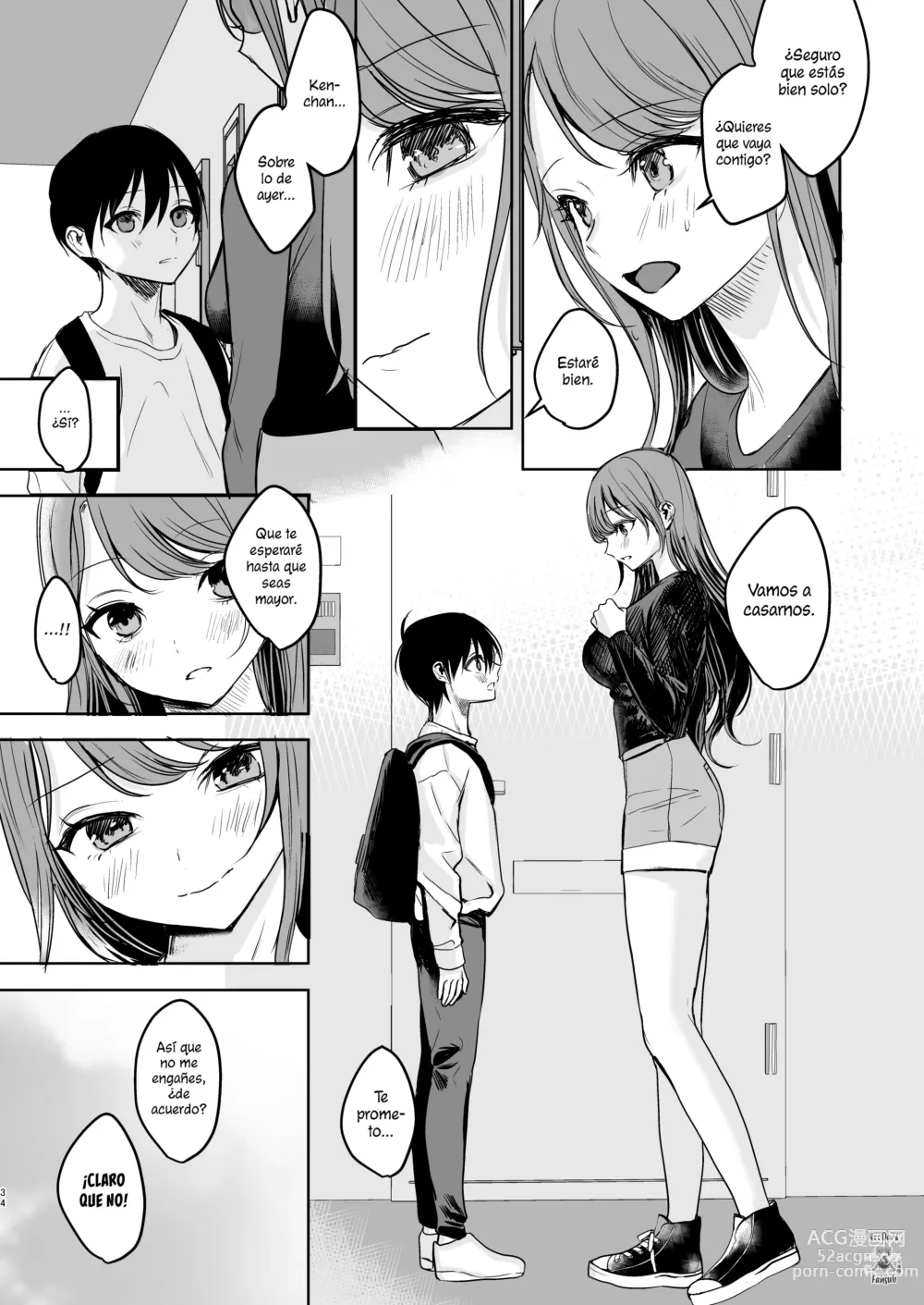 Page 33 of doujinshi Konyaku Haki ni Natta Onee-chan o Nagusametara Otomari H suru koto ni Natta Boku.