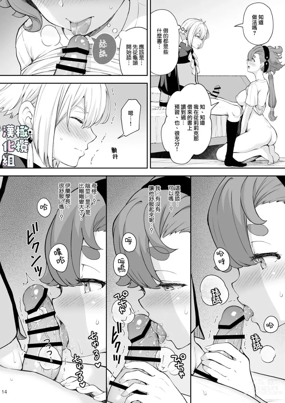 Page 14 of doujinshi 伊兰和苏莱塔不做爱就出不去的房间