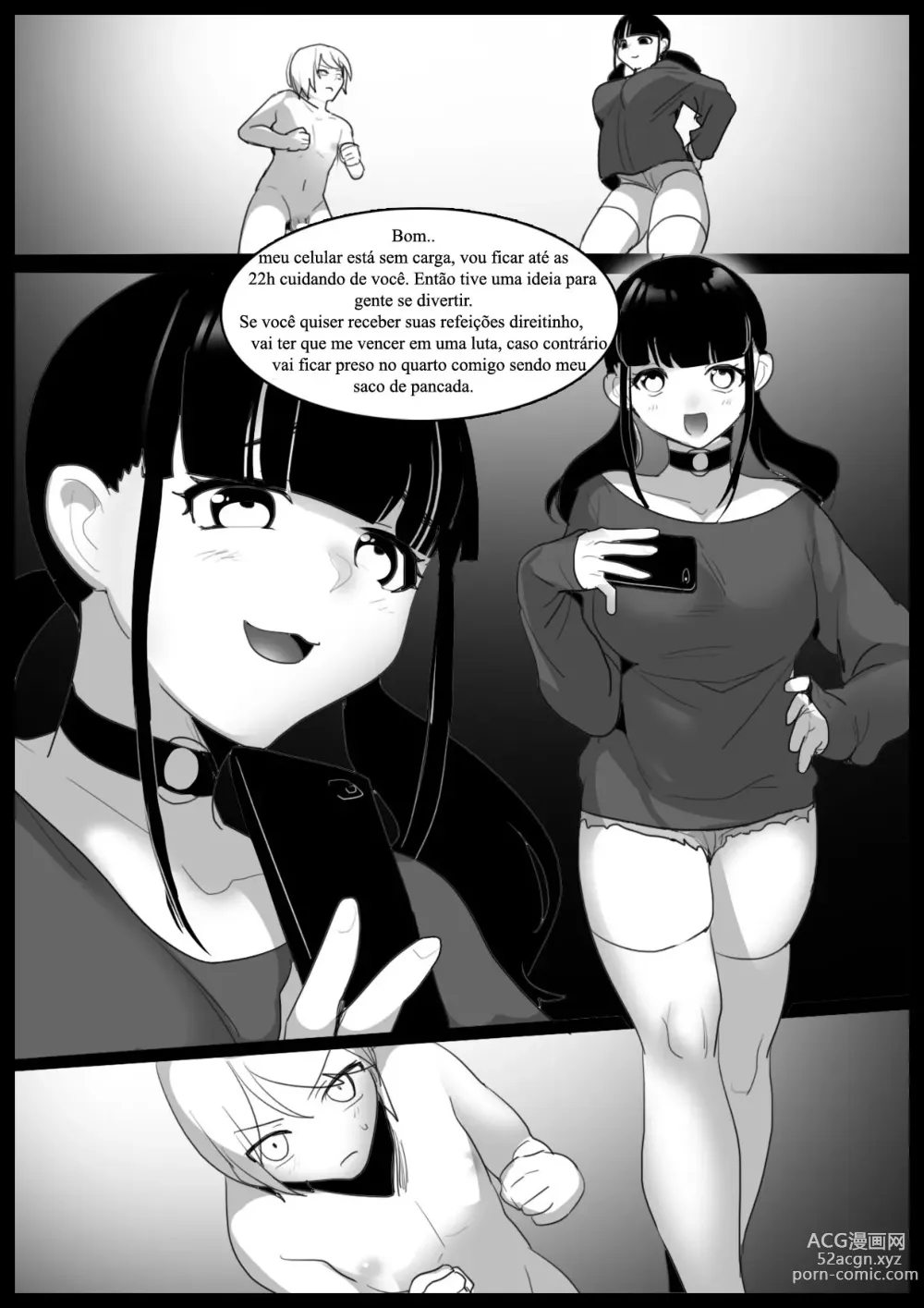 Page 1 of doujinshi Brincando com a babá (Toppogi) PT-BR