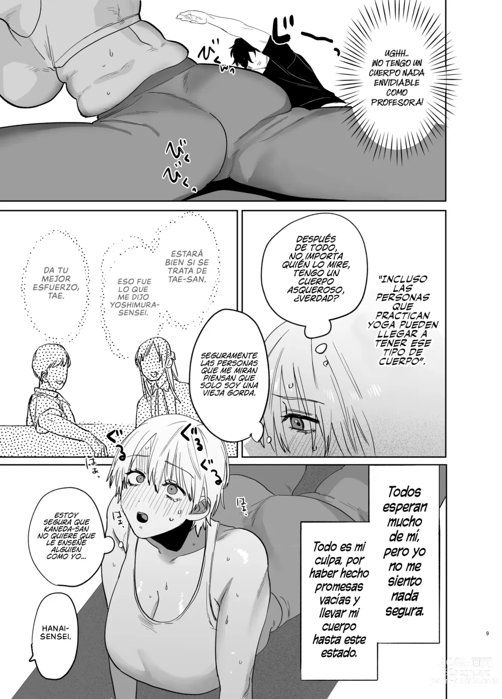 Page 8 of doujinshi La Historia Sobre cómo una Mujer Casada sin Experiencia Laboral se volvió Infiel cuándo se Convirtió en Instructora de Yoga