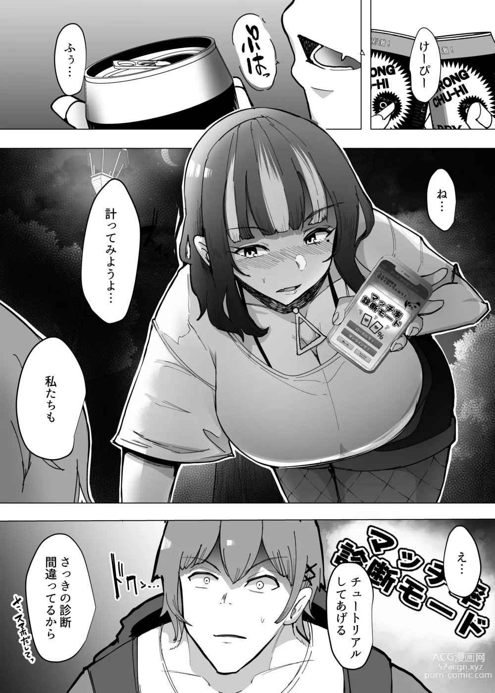 Page 15 of doujinshi 09% ~Seiheki Matching Appli de Aishou Saiaku datta Oretachi wa~