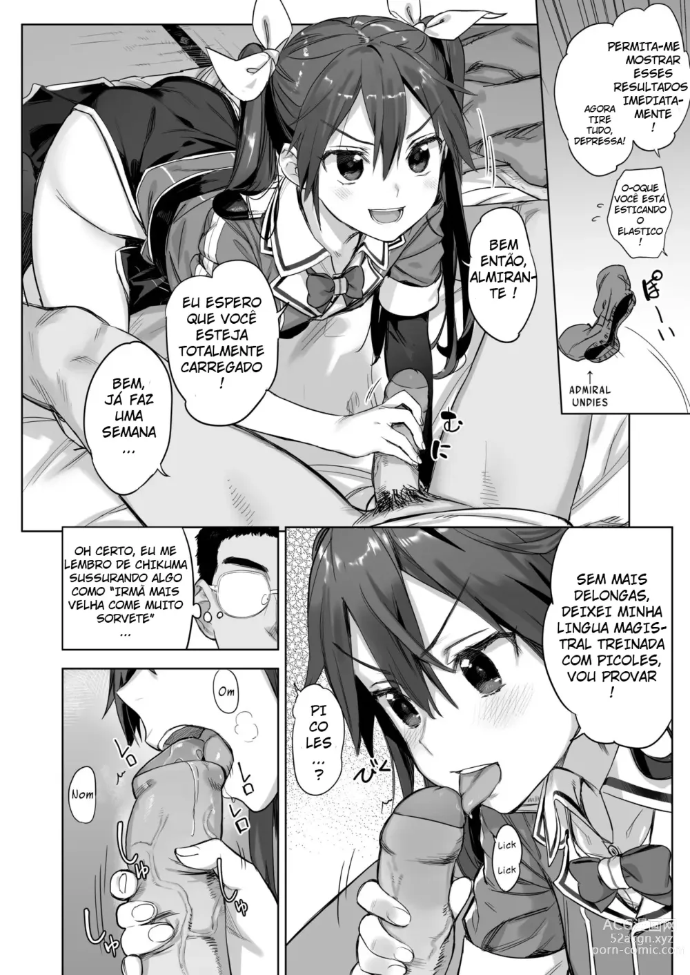 Page 3 of doujinshi Teitoku Wagahai to Yasen de Jissen ja (decensored)