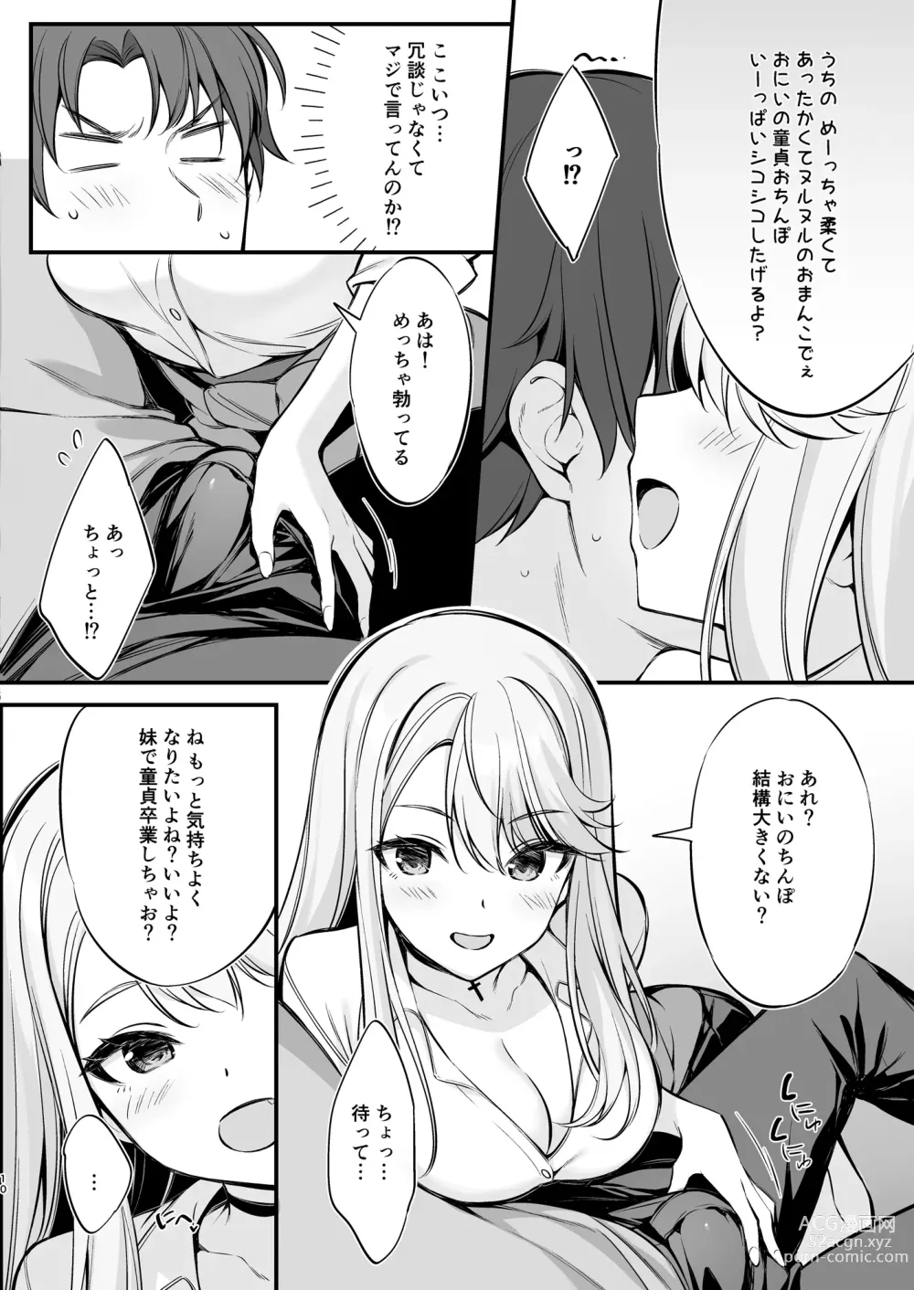 Page 9 of doujinshi SNS de Deatta no wa Gyaru-ka shita Imouto Deshita