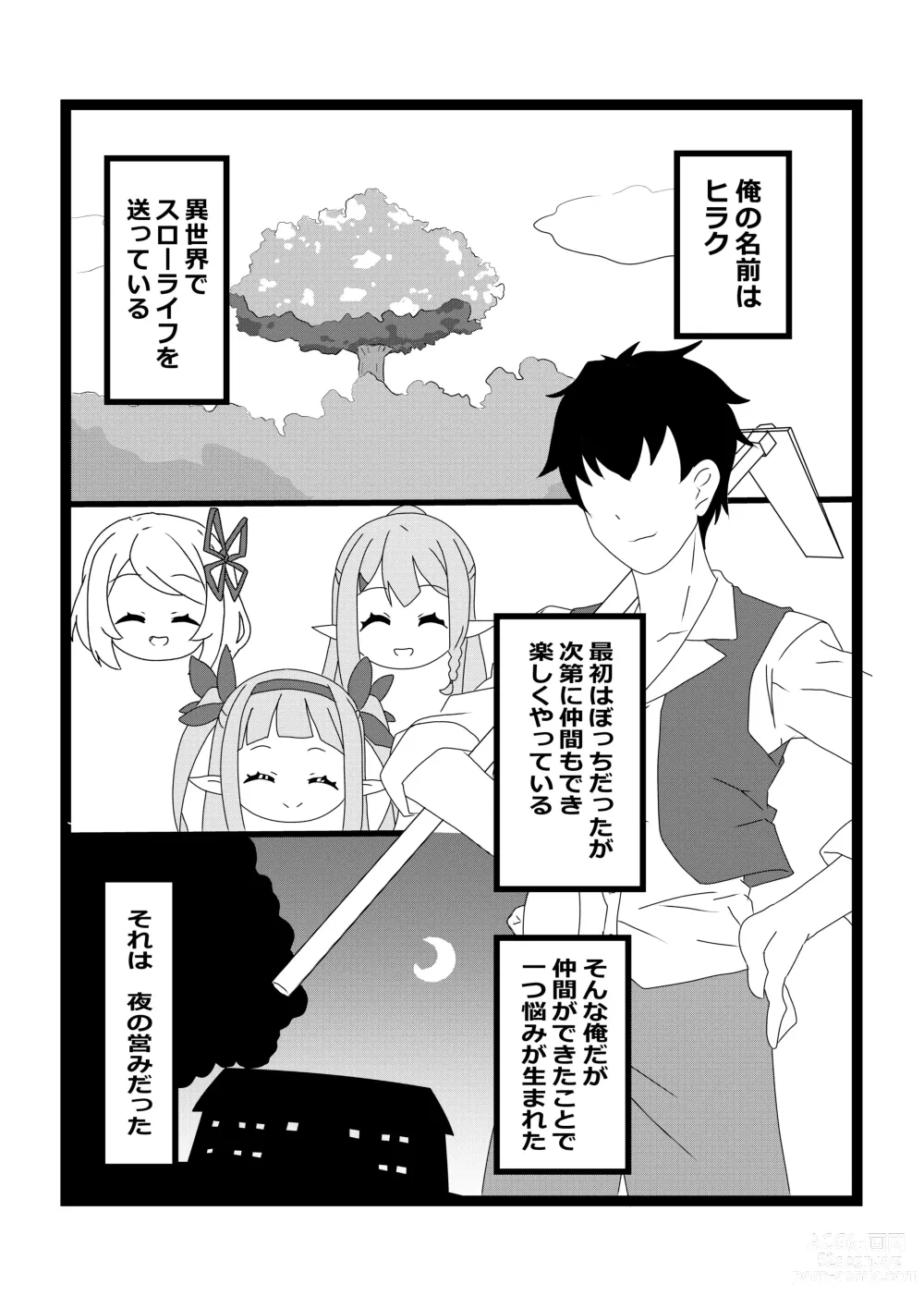 Page 8 of doujinshi Non Non Nonbiri Isekai Nouka Harem 2