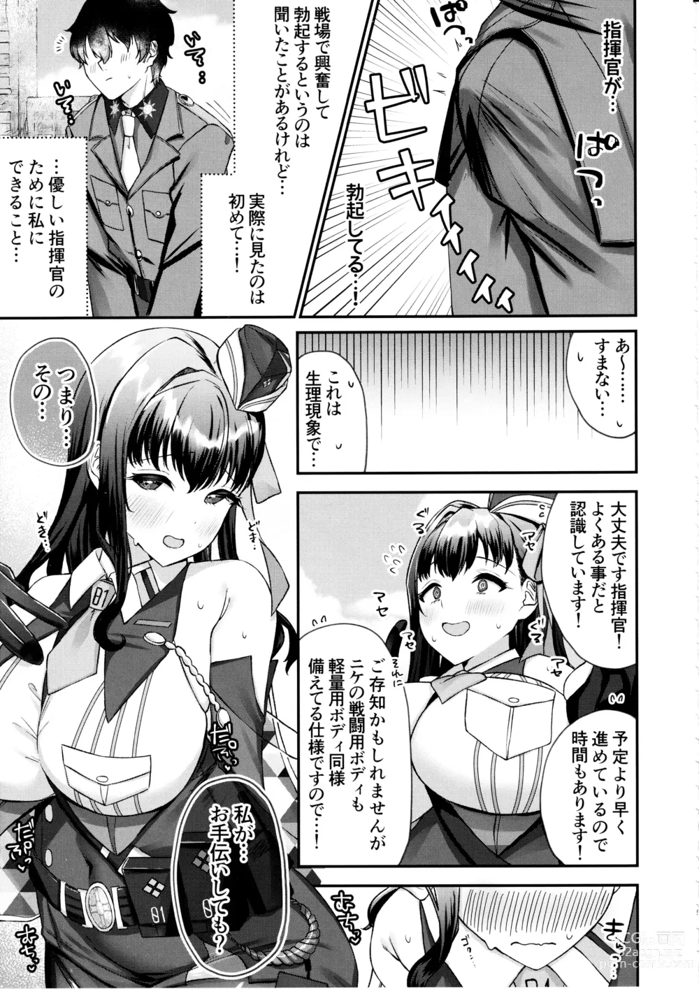 Page 4 of doujinshi Shikikan ga Daisuki desu! ~Marian to Modania to Ecchi suru Hon~