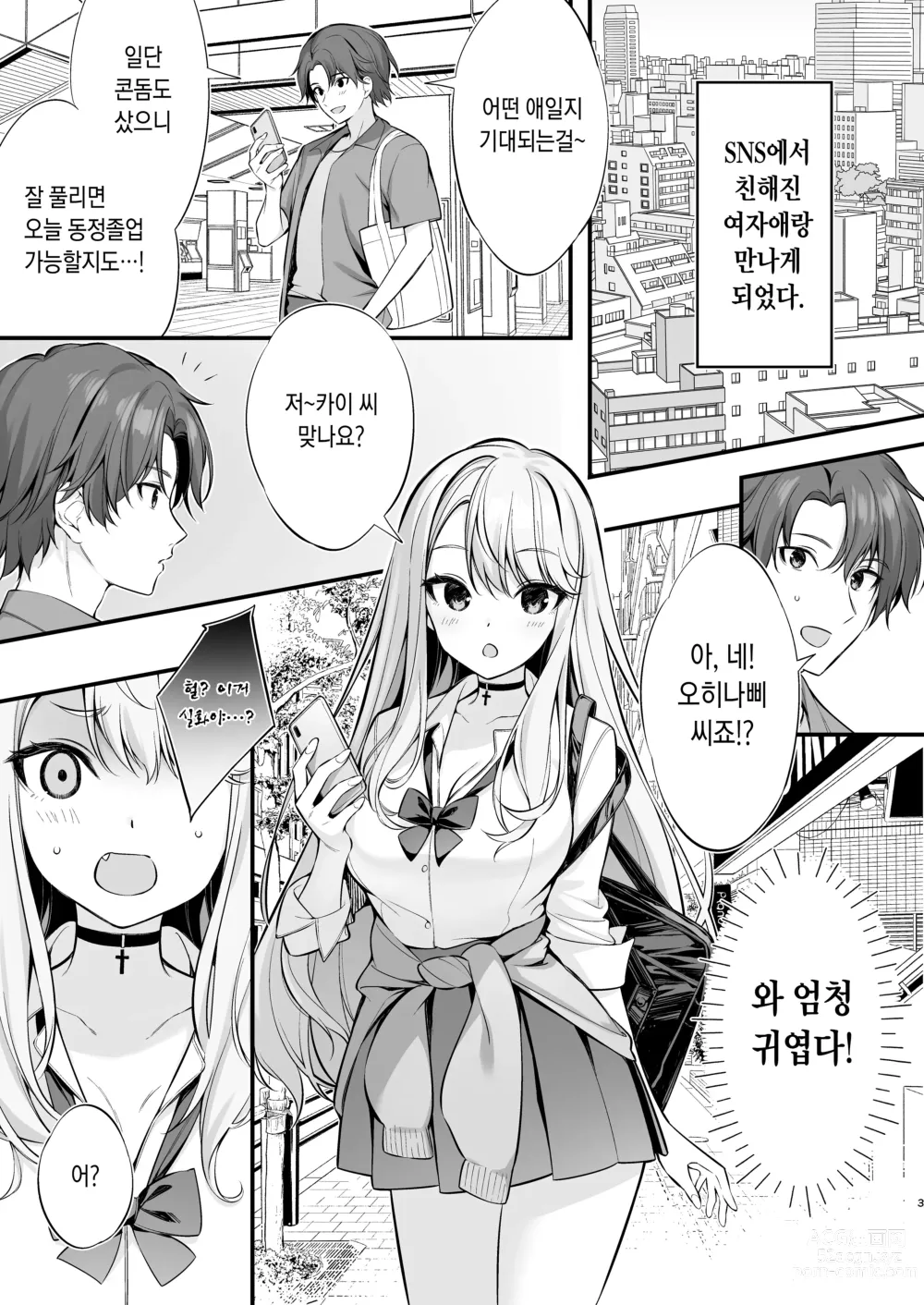 Page 3 of doujinshi SNS로 만나게 된 건 갸루가 된 여동생이었다