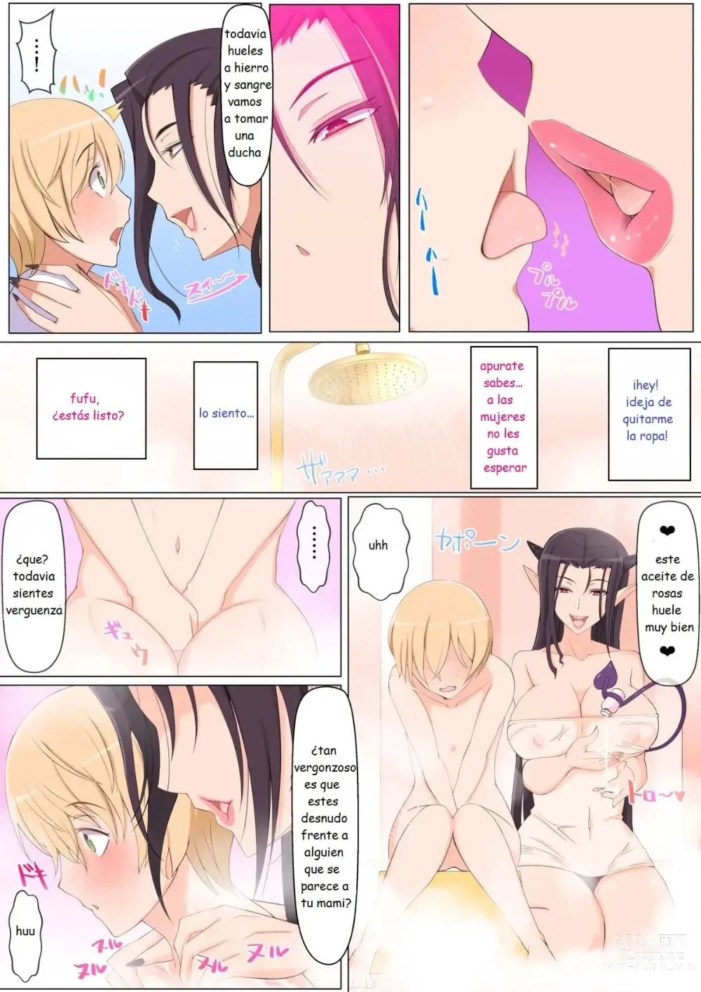 Page 7 of doujinshi Cai en la oscuridad al ser atrapado por una mami succubo