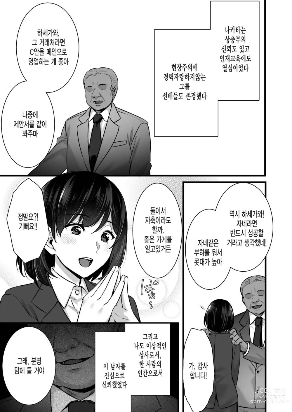 Page 10 of doujinshi Tsuma no Hajimete no Otoko 2 ~Toshiue Bijin Tsuma wa Zetsurin Joushi ni Choukyouzumi Deshita~