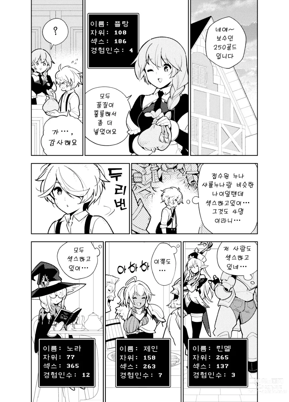 Page 9 of doujinshi 동경하는 누나의 야한 능력치가 보이게 된 나는…