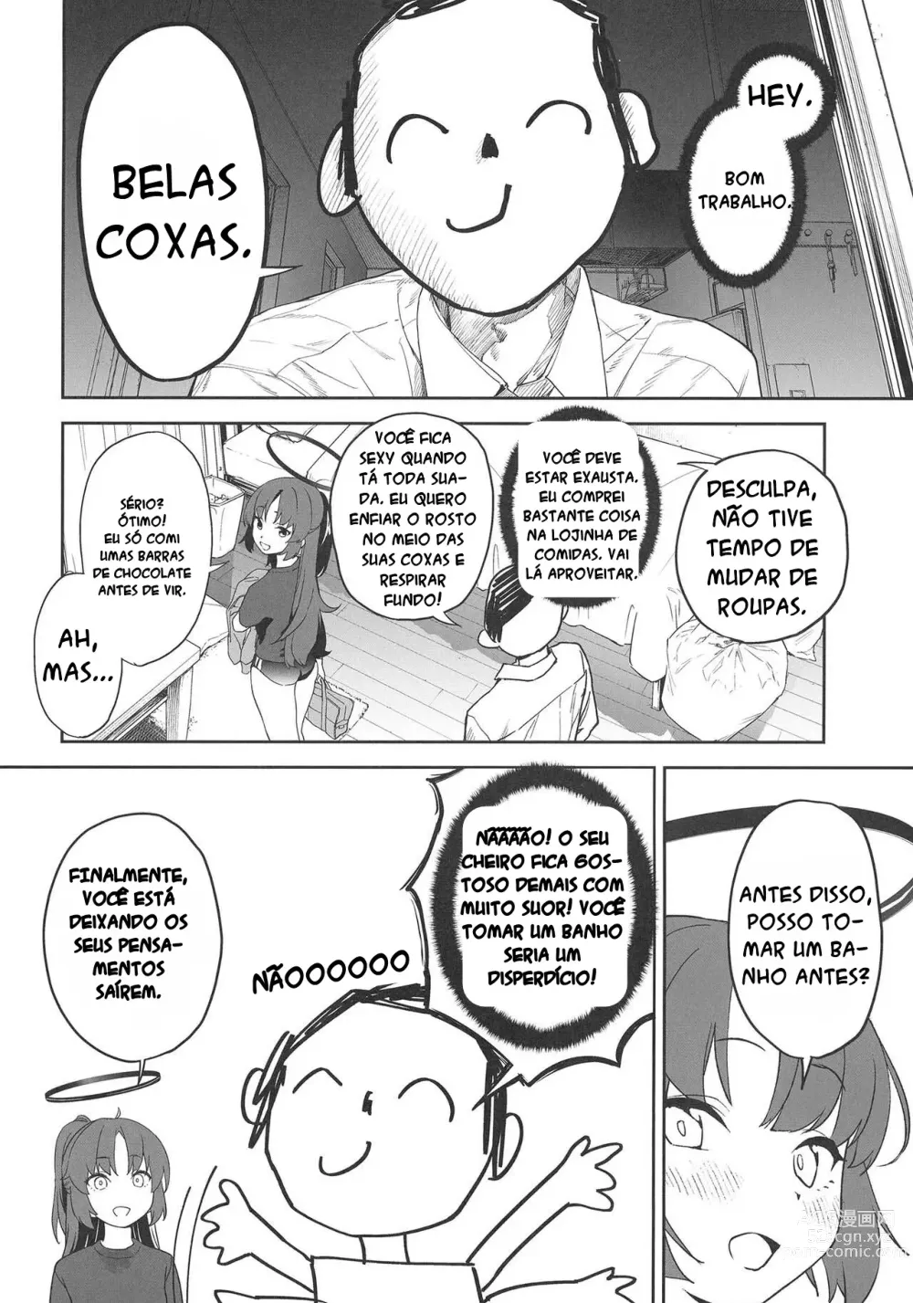 Page 4 of doujinshi Shimi Ase Yuuka no Mure Momo Manko