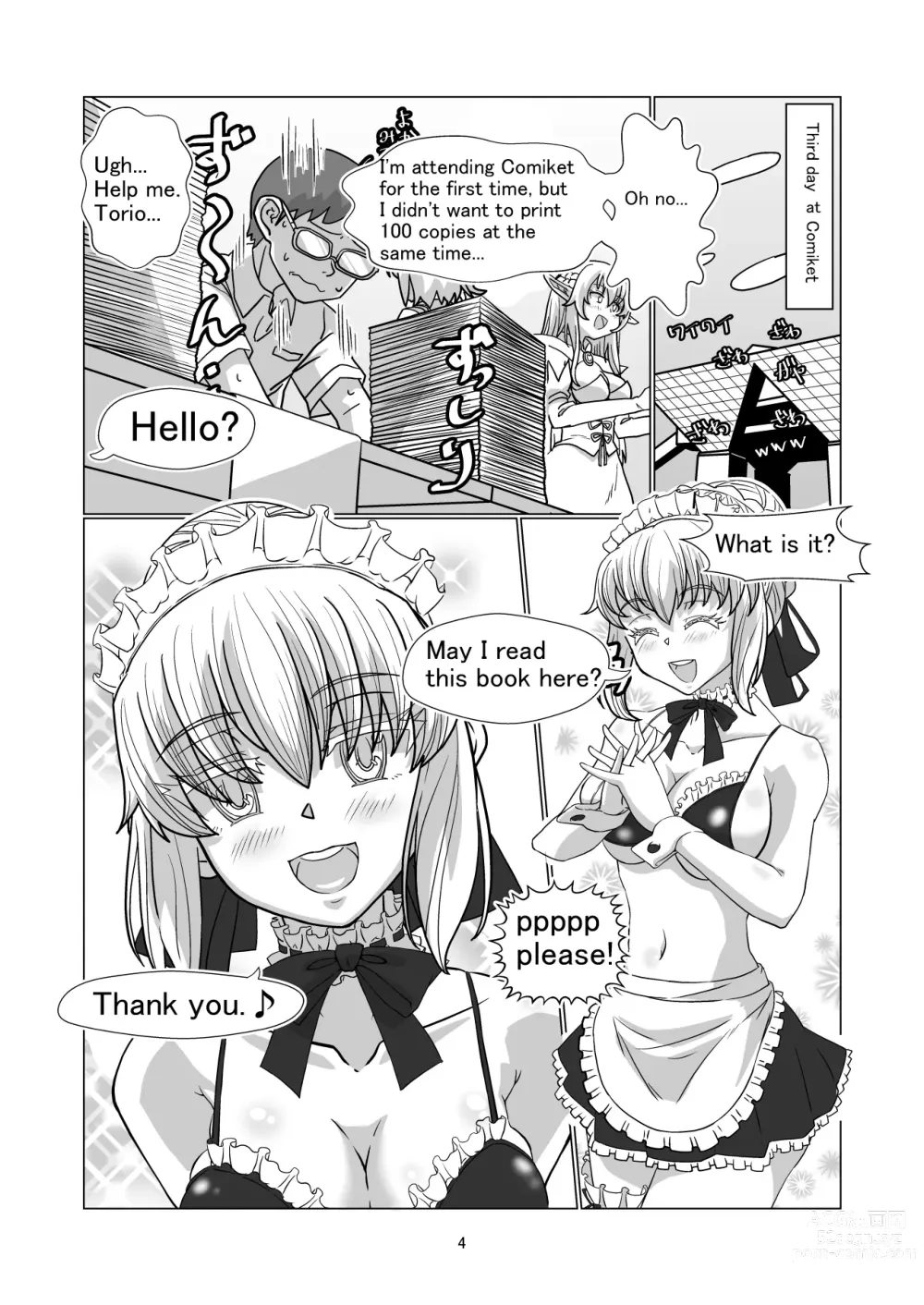 Page 34 of doujinshi Comiket ni Sanka shite iru Cosplayer-tachi ni Hyoui shite Eroi Koto suru Hon