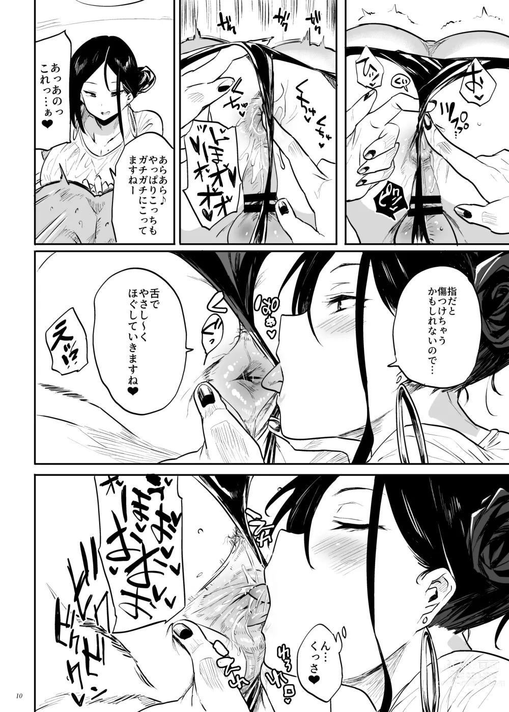 Page 10 of doujinshi Toutende wa sono youna Service wa Okonatte Orimasennode,