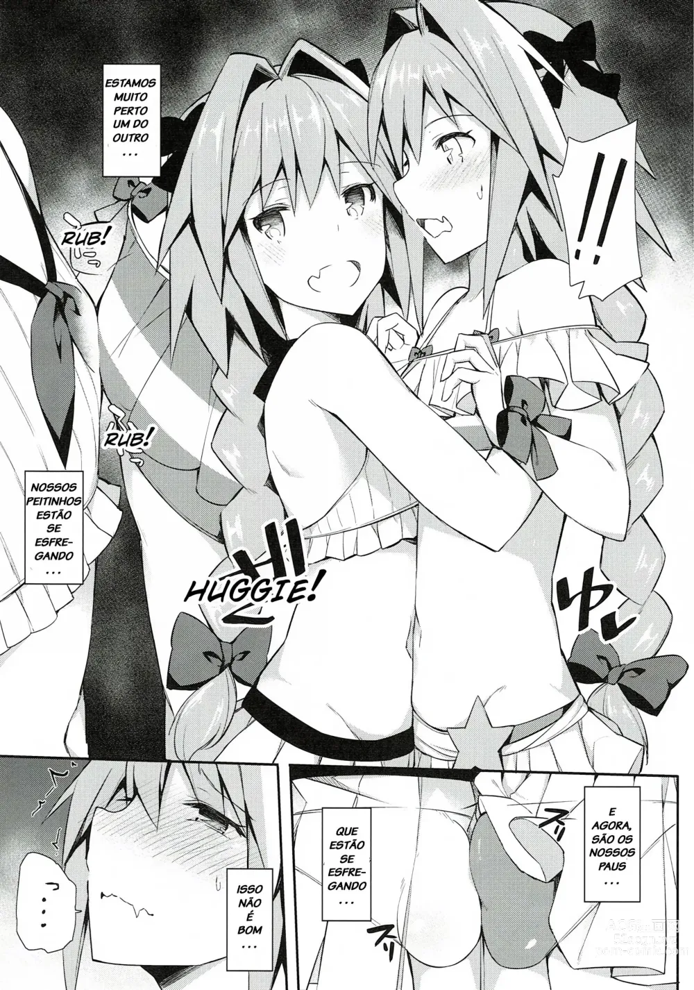 Page 5 of doujinshi Astolfo Cos no Ochinpo Glyph ga Extella Link