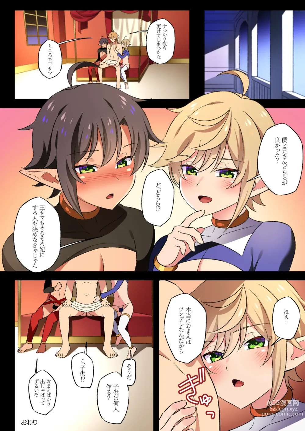 Page 21 of doujinshi Isekai no Shounen 2 ~Kerai no Bishounen Futago to 3P Sex de Douji Mesu Ochi Choukyou~