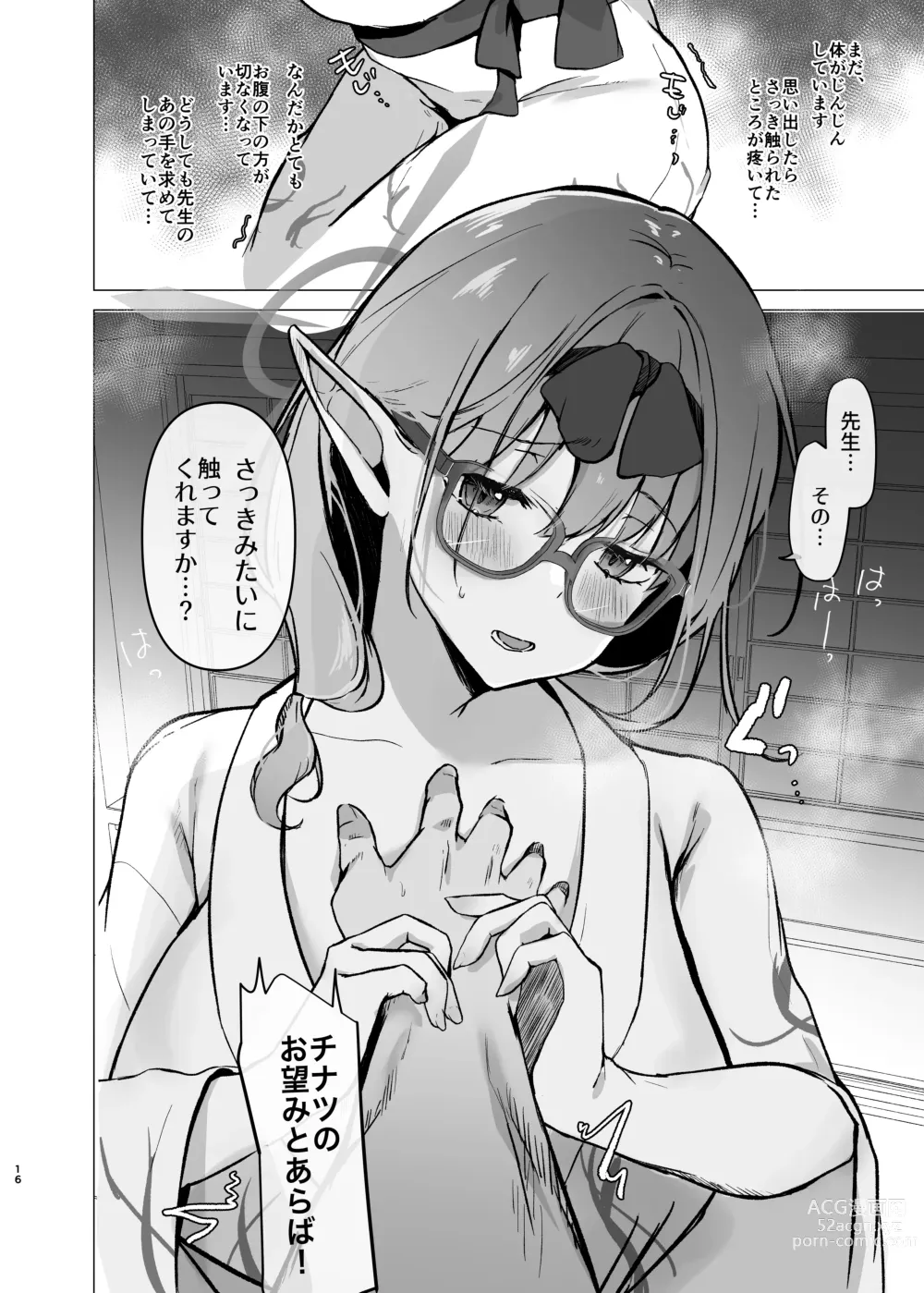 Page 15 of doujinshi Chinatsu to Manatsu no Yukata Ecchi