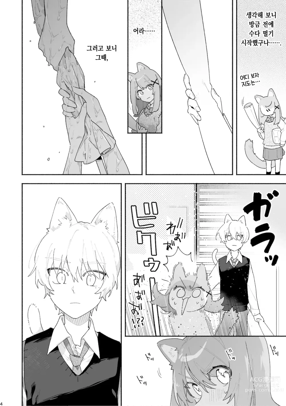 Page 5 of doujinshi ♂이 수비. 고양이 쨩 × 고양이 군