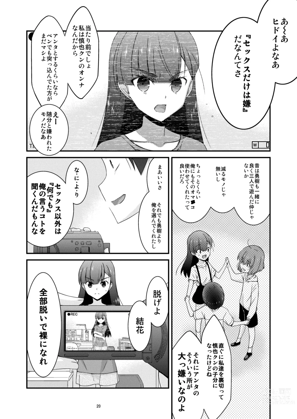 Page 20 of doujinshi Anoko ga Aitsu no Omocha ni Natta Hi Okabe Yuka Hen 2 Zenpen