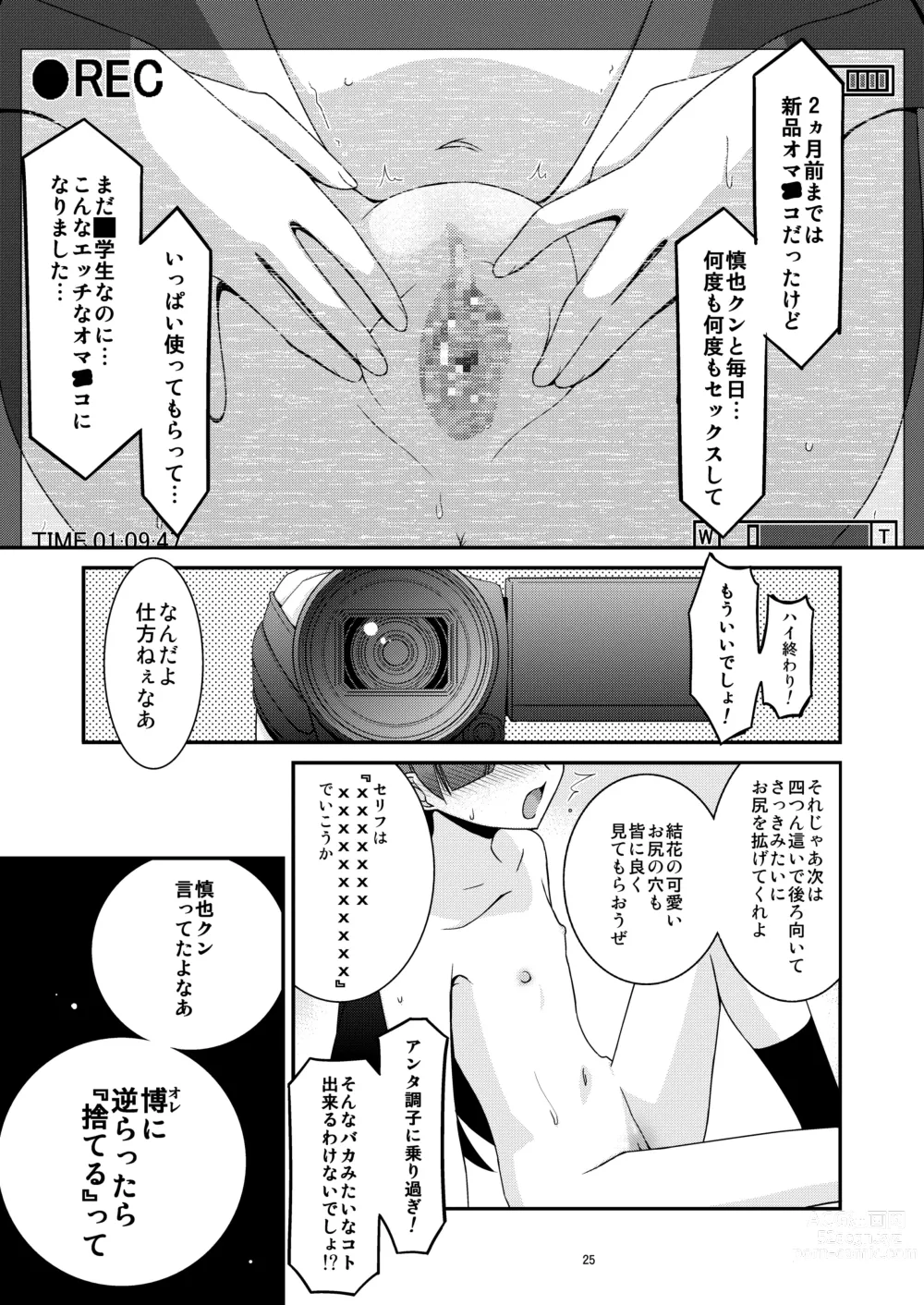 Page 25 of doujinshi Anoko ga Aitsu no Omocha ni Natta Hi Okabe Yuka Hen 2 Zenpen