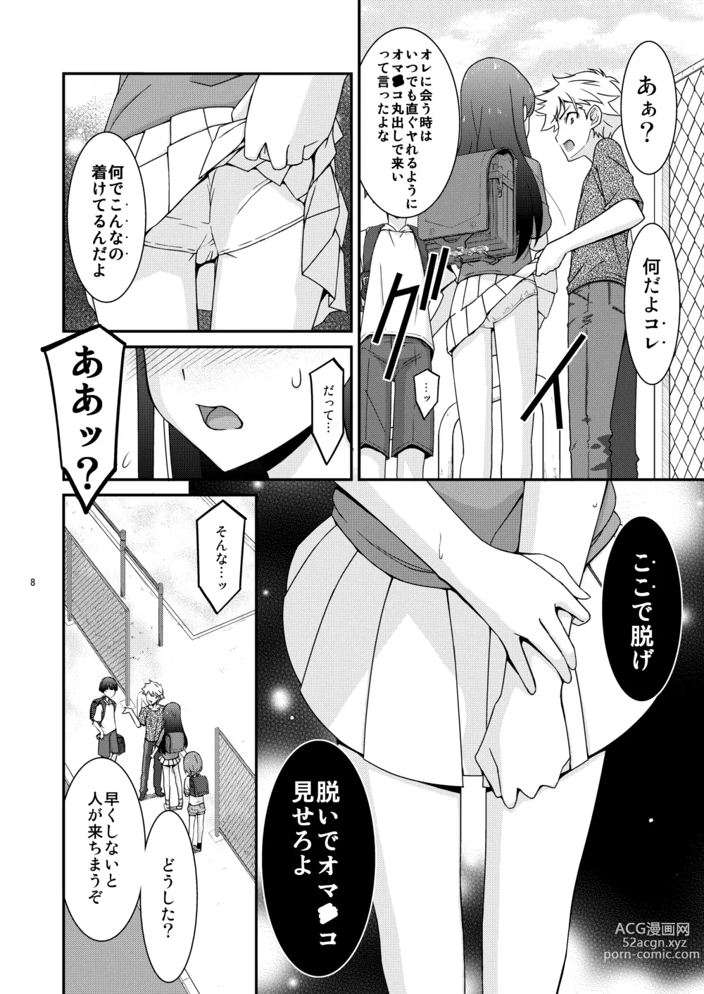 Page 8 of doujinshi Anoko ga Aitsu no Omocha ni Natta Hi Okabe Yuka Hen 2 Zenpen