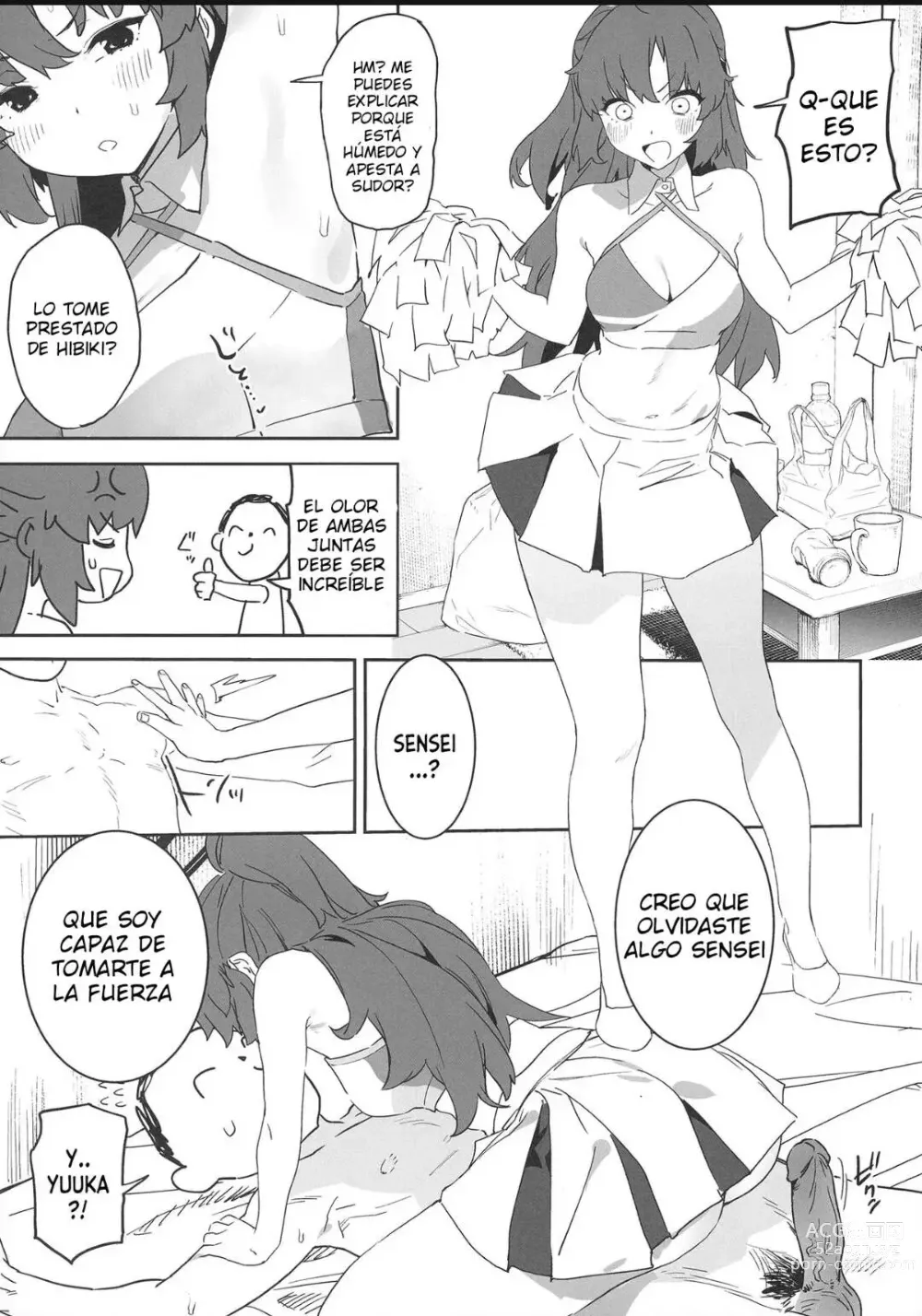 Page 19 of doujinshi Shimi Ase Yuuka no Mure Momo Manko