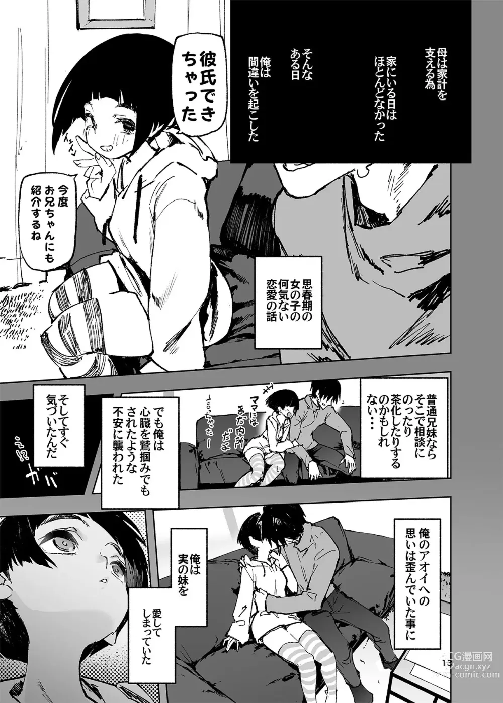 Page 15 of doujinshi Ichinengo, Ore no Ko o Haramu Imouto no Kiroku.