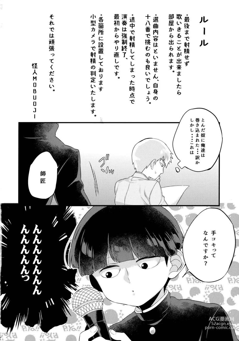 Page 3 of doujinshi ××× Shinai to de Rarenai Shitei.